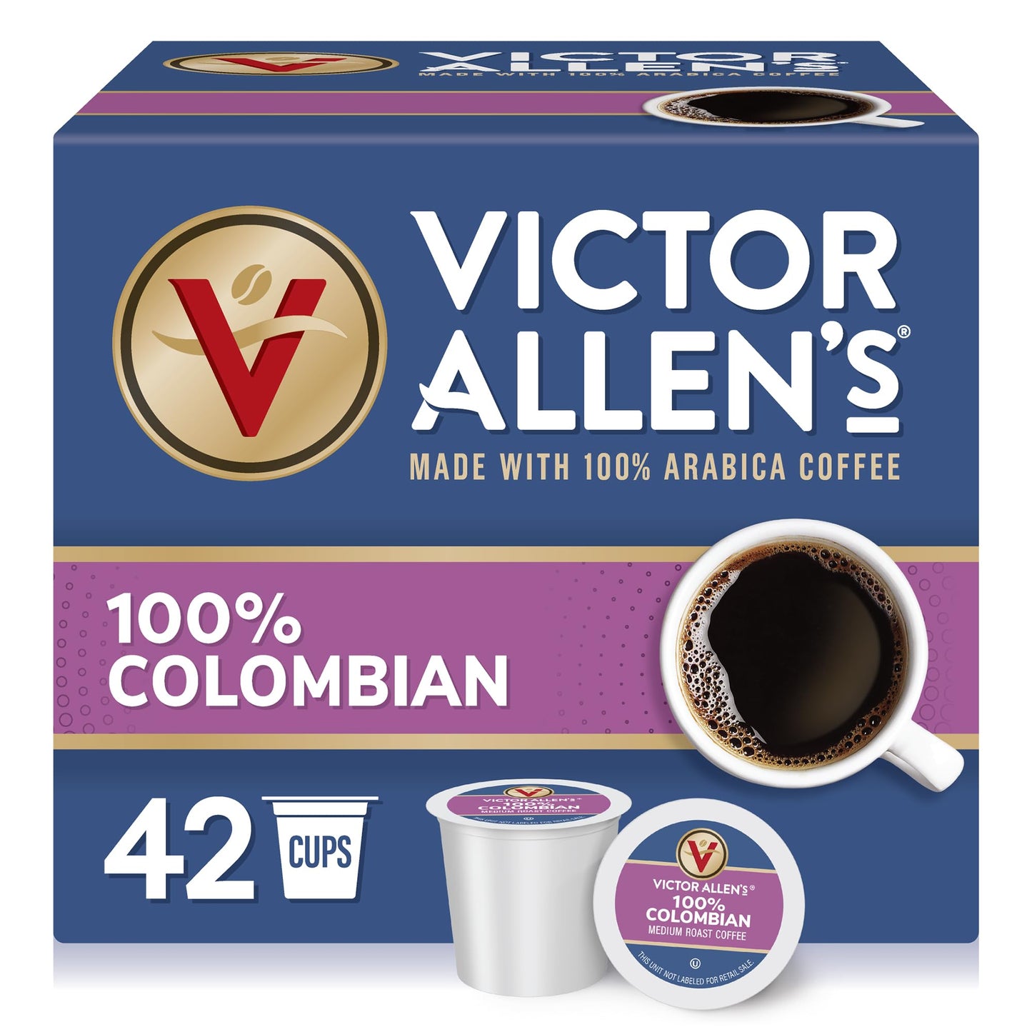 Victor Allen's Coffee Variety Pack (Morning Blend, 100% Colombian, Donut Shop Blend, and Italian Roast), 80 Count, Single Serve Coffee Pods for Keurig K-Cup Brewers