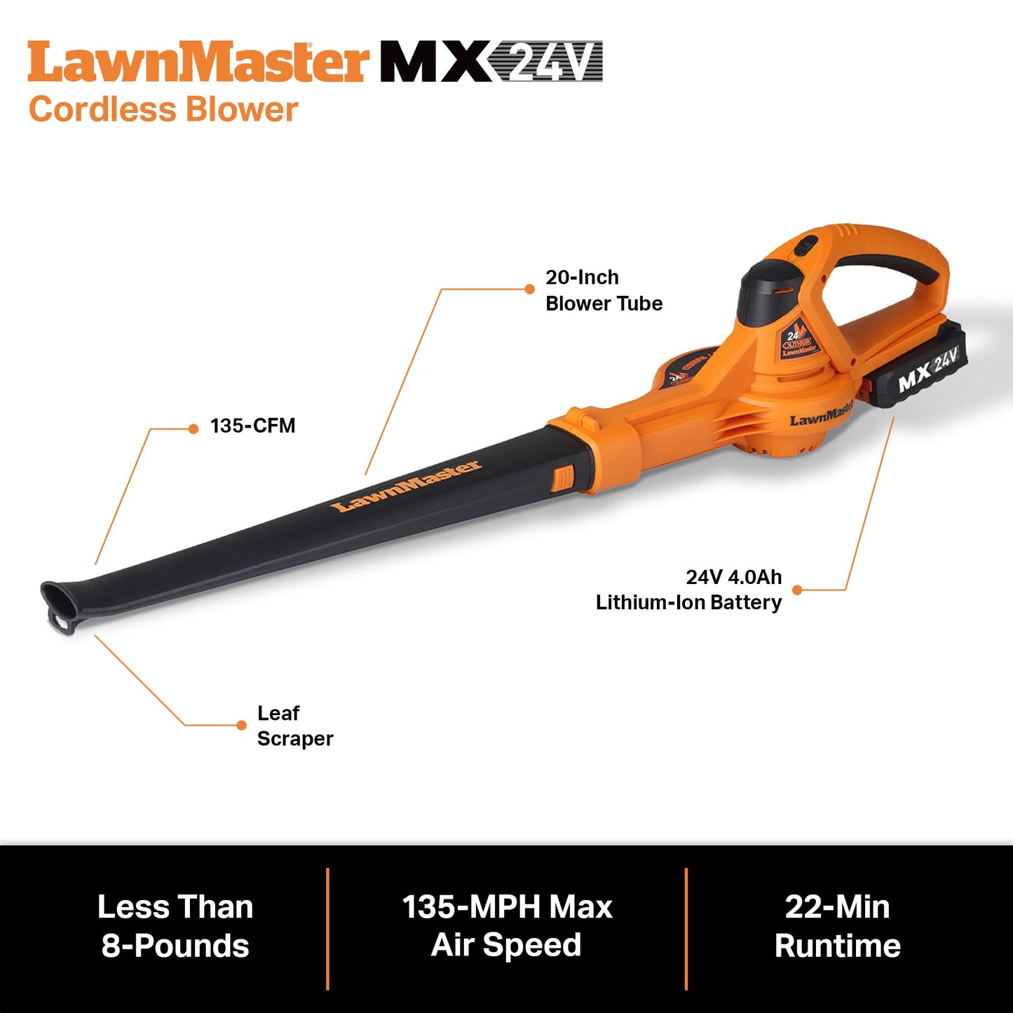 LawnMaster MEB1114K Electric Corded Lawn Mower 15-Inch 11AMP