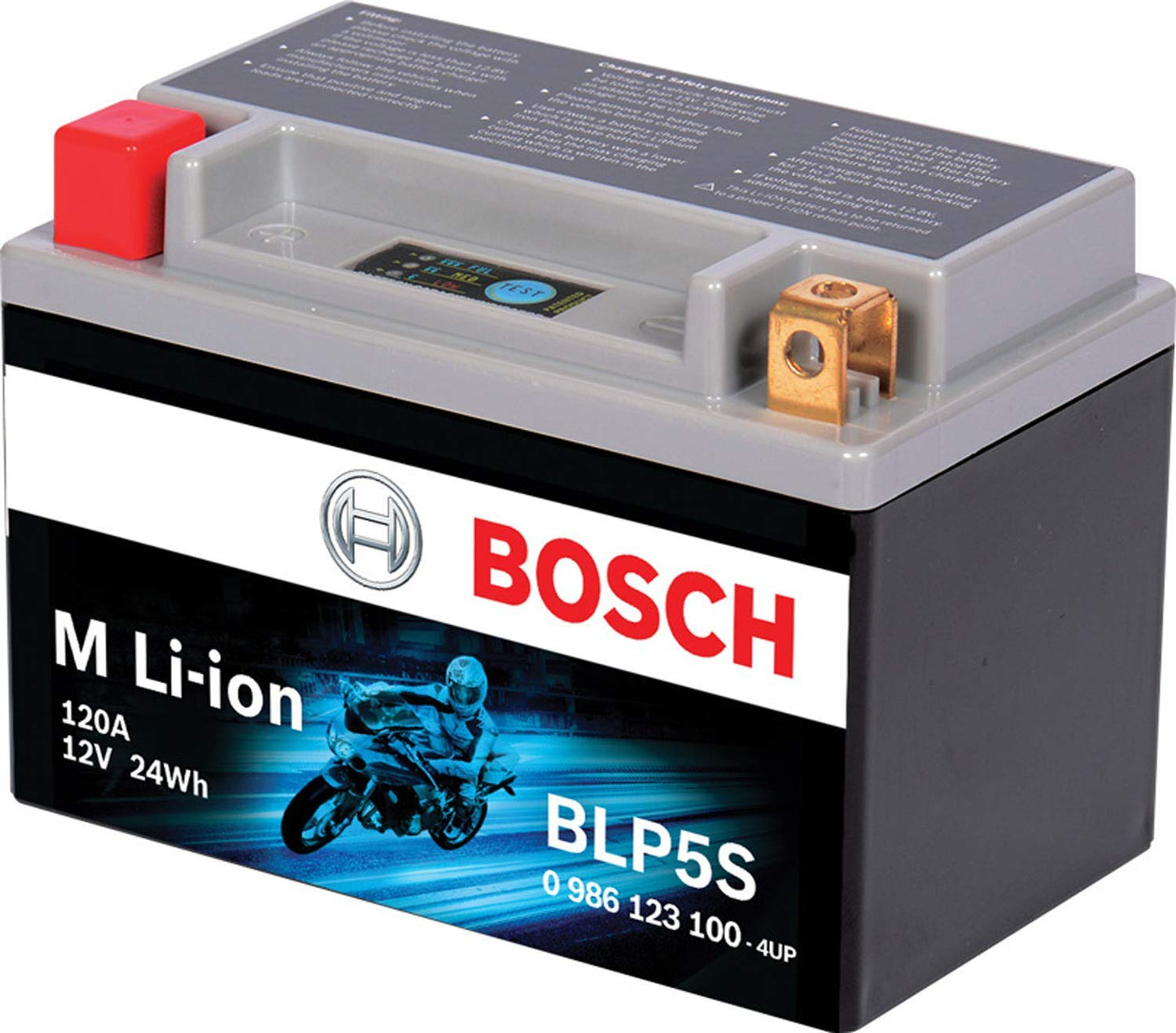 Bosch BLP5S, Group 5, Lithium Power Sport Battery, 120A 12V for Motorcycle, ATV/UTV, 4-Wheeler, Snowmobile, Personal Watercraft, Scooter, and Jet Ski’s