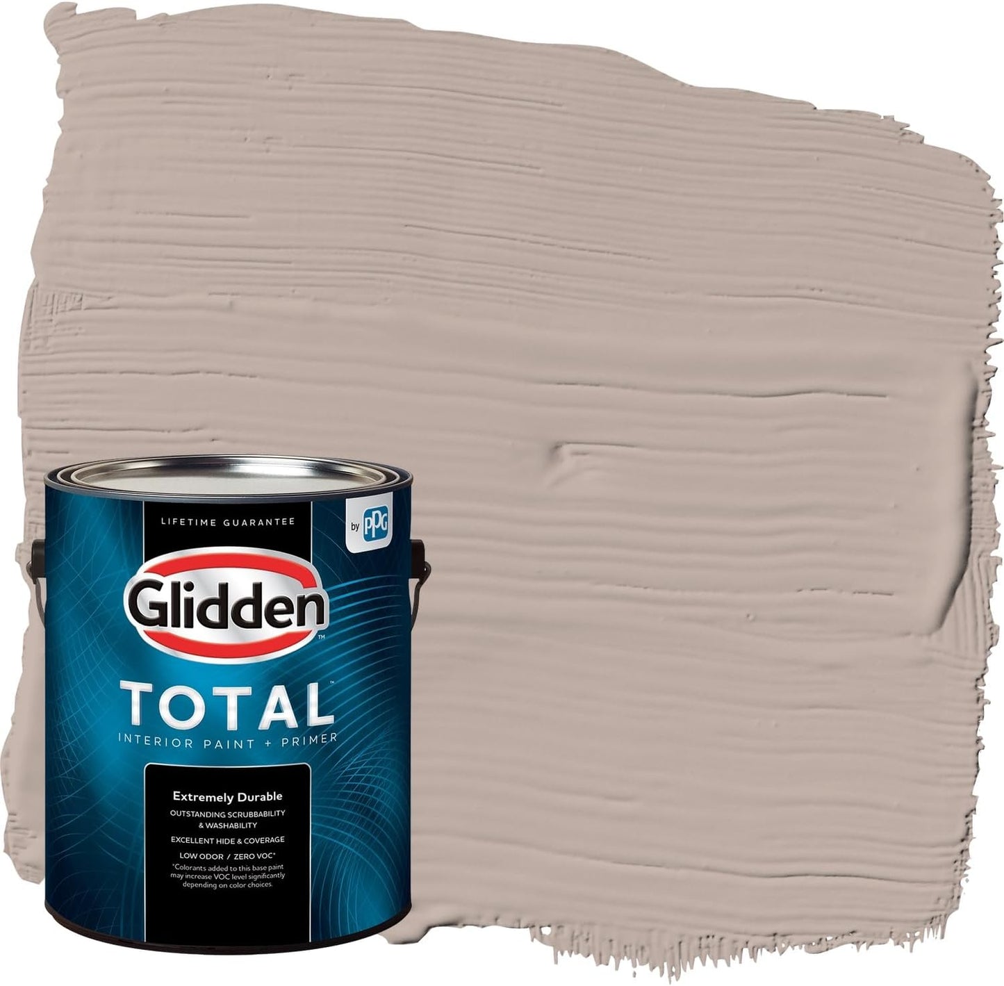 Glidden Interior Paint + Primer: Beige/Toasted Almond, One Coat, Semi-Gloss, 1-Quart