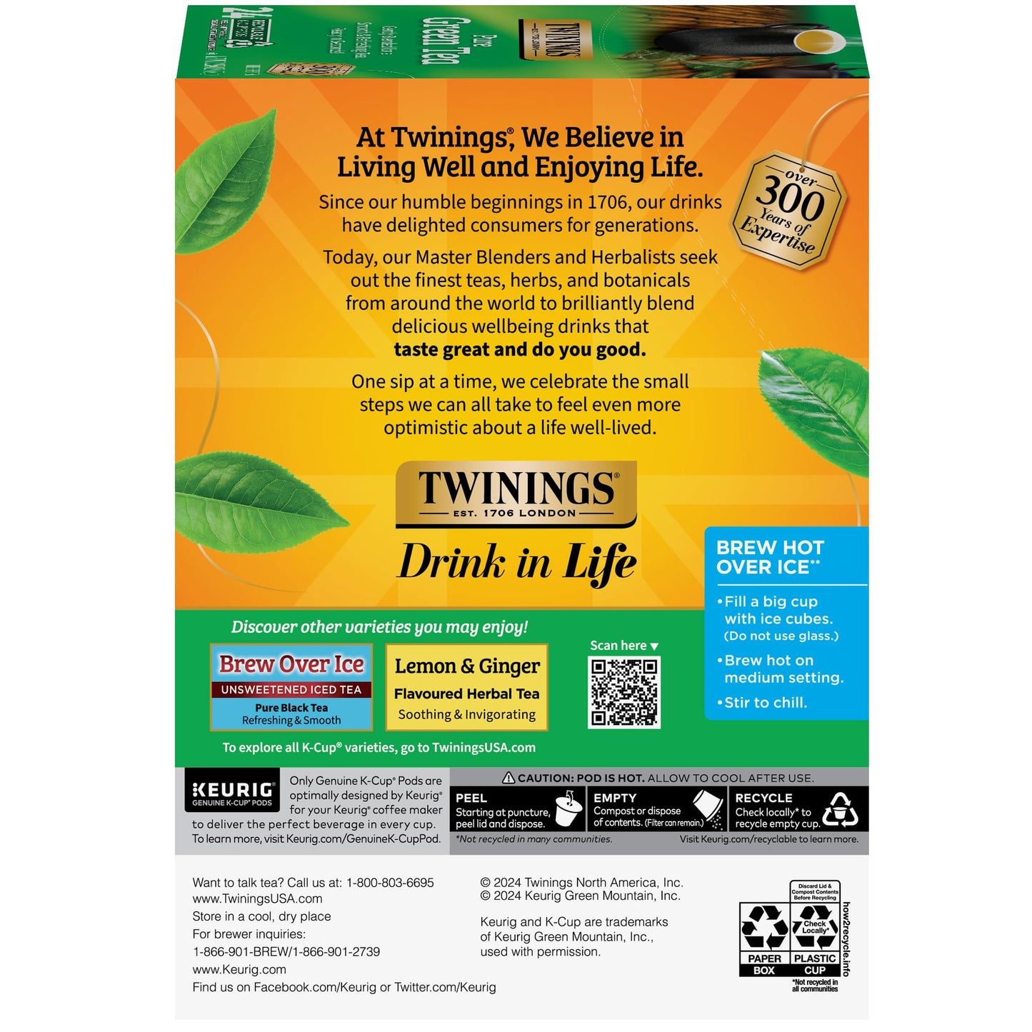 Twinings English Breakfast Black Tea K-Cup Pods for Keurig, 24 Count (Pack of 1), Smooth, Flavourful, Robust, Caffeinated, Enjoy Hot or Iced