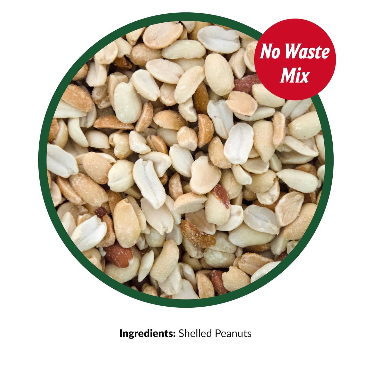 Lyric Peanut Pieces Wild Bird Seed - No Waste Bird Food - Attracts Titmice, Woodpeckers, Chickadees & More - 15 lb bag
