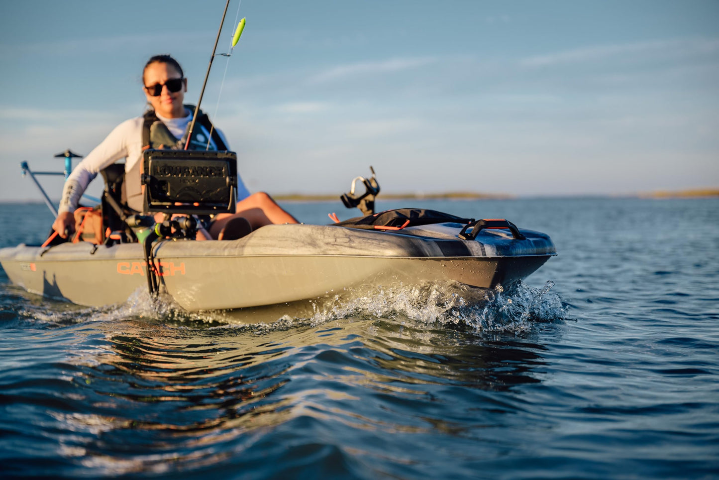 Pelican Catch Mode 110 Premium Angler Kayak - Fishing Kayak with Lawnchair - 10.5 ft