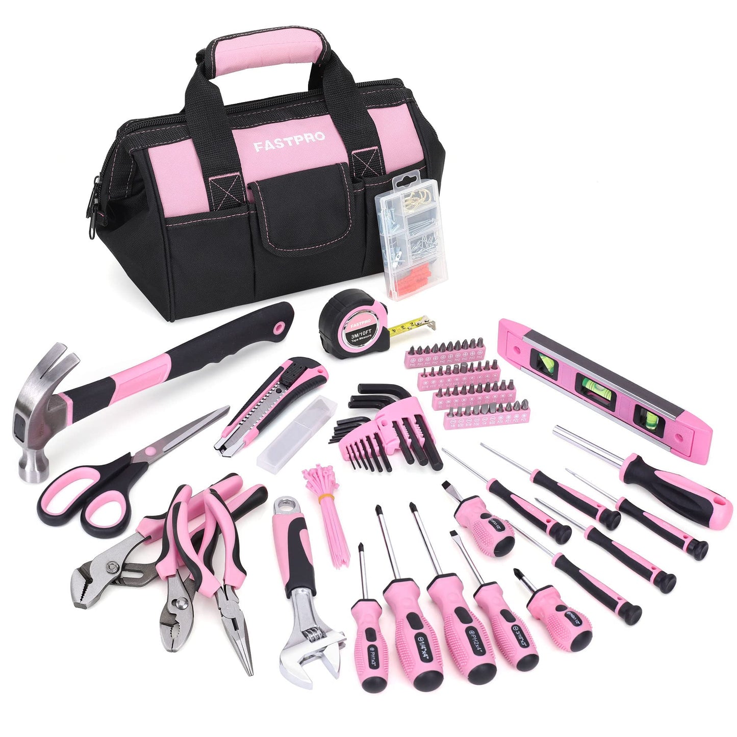 FASTPRO 220-Piece Home Tool Set, Household Repairing Tool Kit