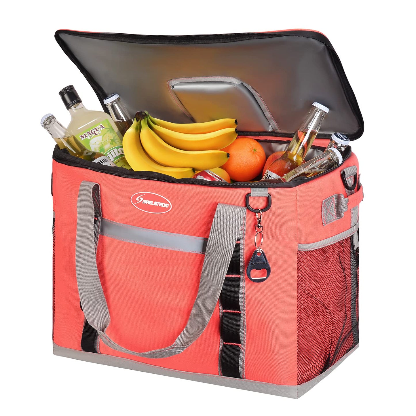 Maelstrom Soft Cooler Bag,Collapsible Soft Sided Cooler,24/30/60/75 Cans Beach Cooler,Ice Chest,Large Leakproof Camping Cooler,Portable Travel Cooler for Grocery Shopping,Camping,Road Trips