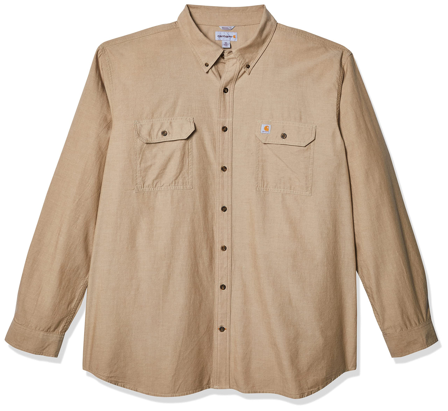 Carhartt Men's Loose Fit Midweight Chambray Long-Sleeve Shirt