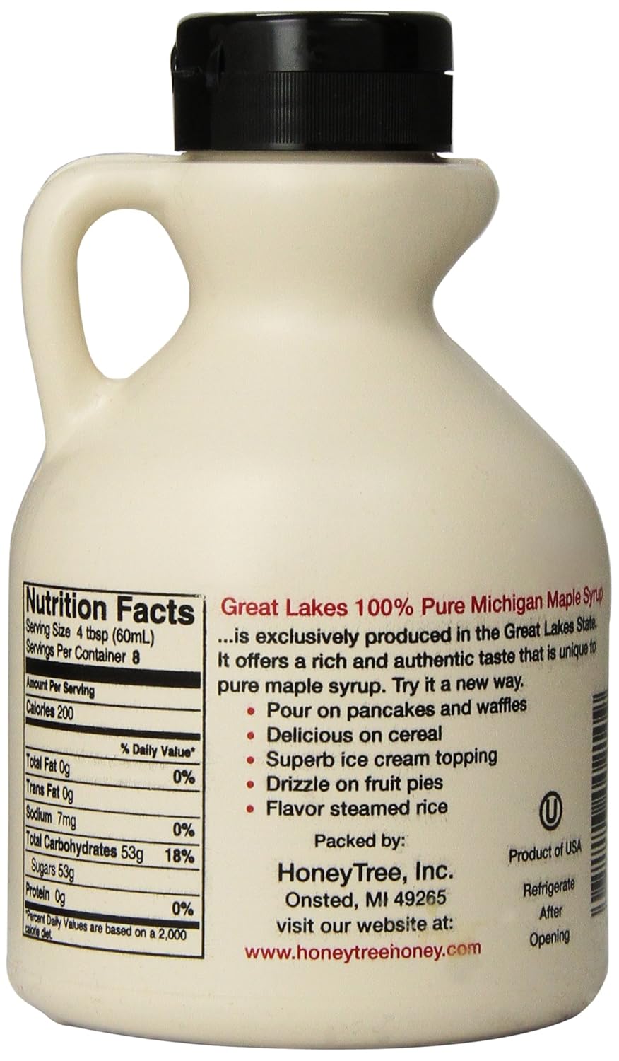Great Lakes 100% Pure Michigan Maple Syrup, 16 Ounce