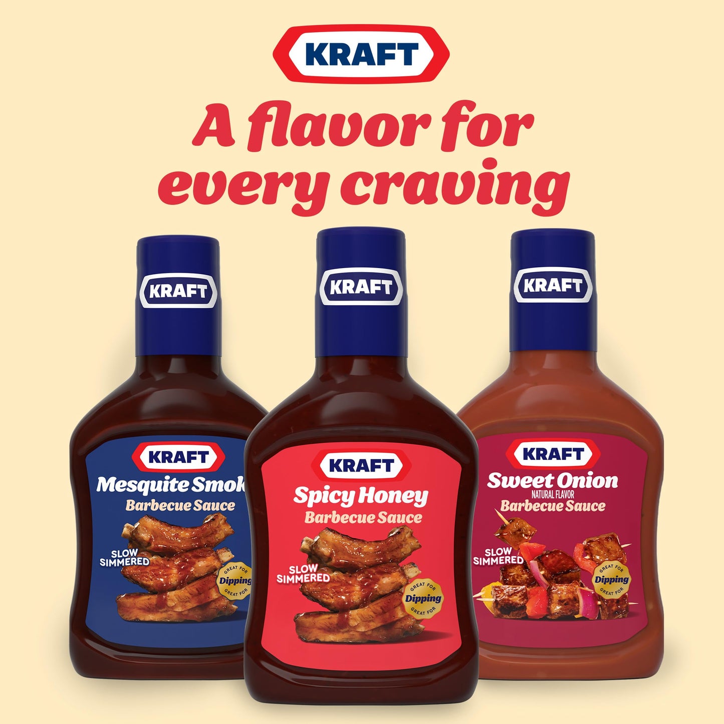 Kraft Sweet Brown Sugar Slow-Simmered Barbecue Sauce, 18 oz Bottle