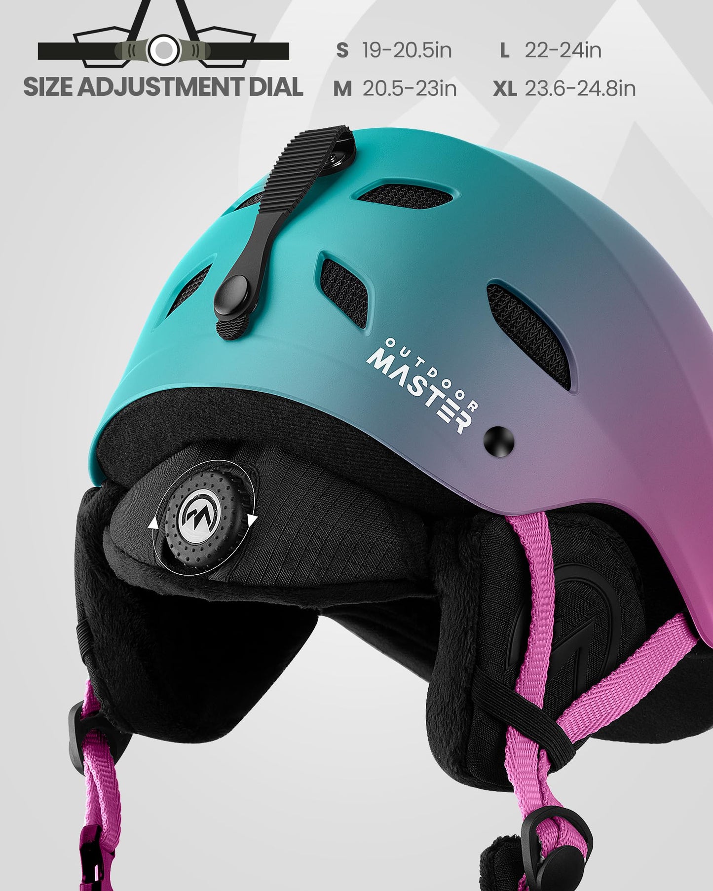 OutdoorMaster Kelvin Ski & Snowboard Helmet Set with Goggles for Men, Women & Youth
