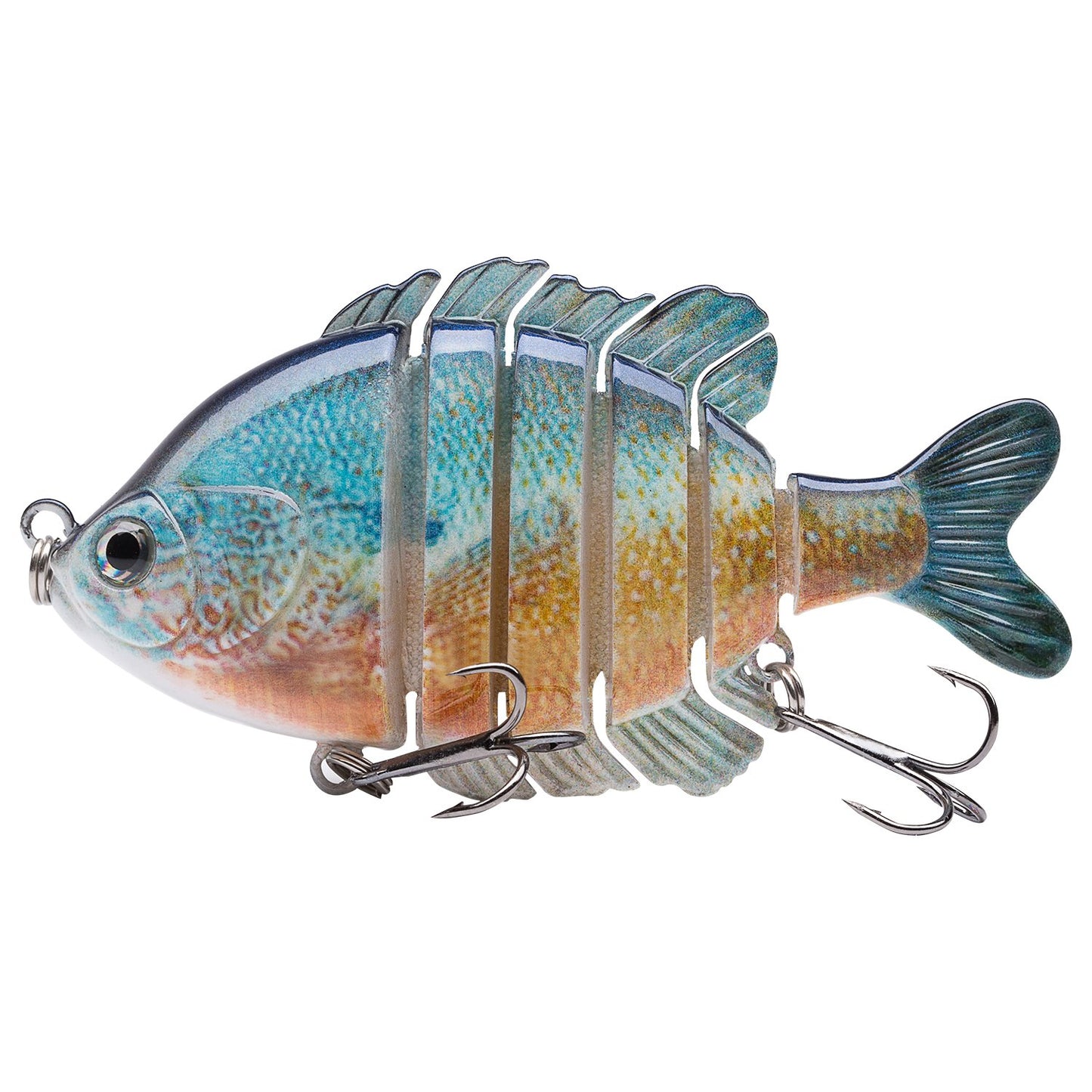 BASSDASH SwimPanfish Multi Jointed Panfish Bluegill Swimbaits Hard Topwater Bass Lures Fishing Lure Crank Saltwater 3.5in/0.85oz