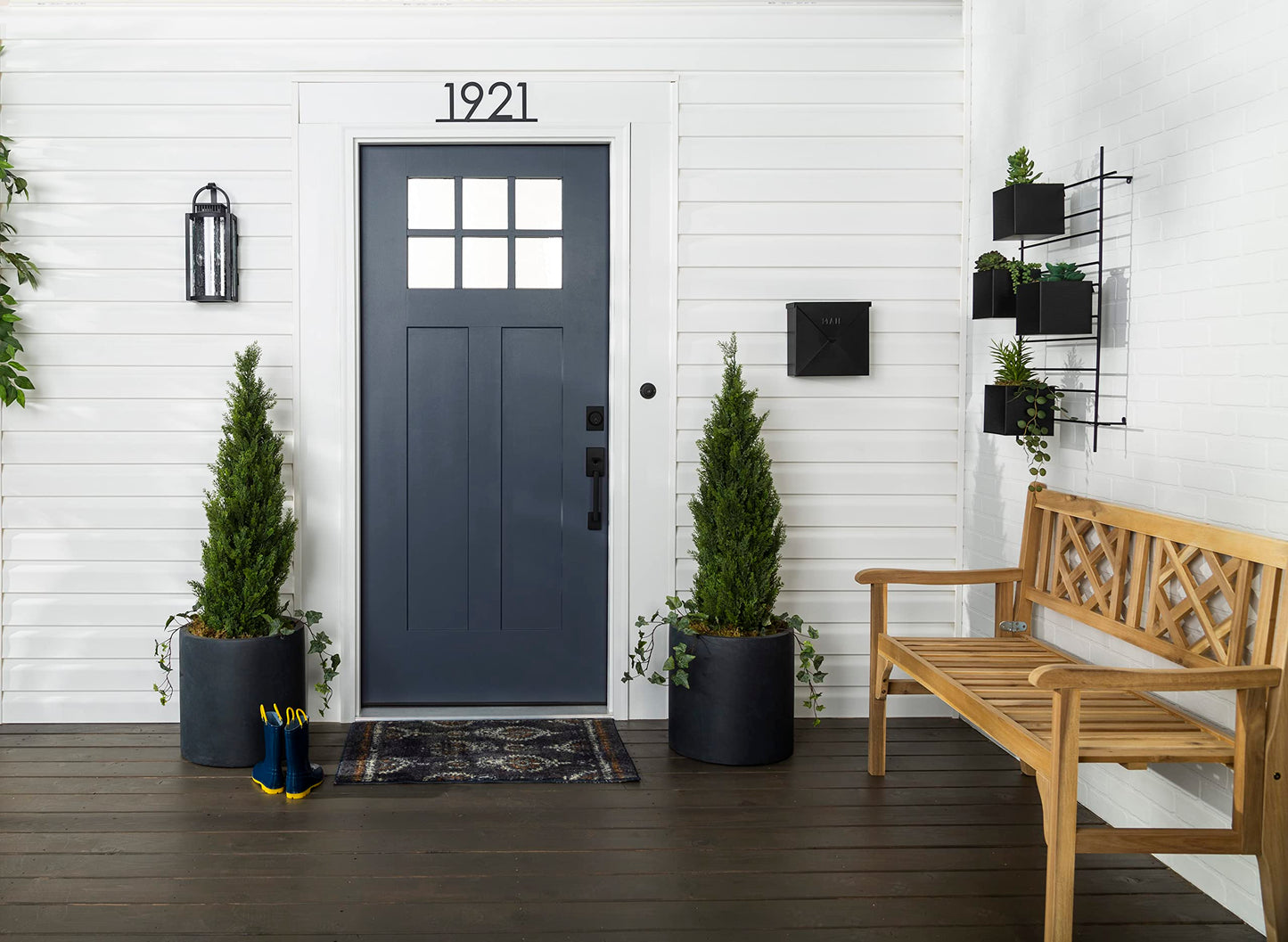 Rust-Oleum 369383 Advanced Dry Door & Trim Paint, Quart, Satin Black