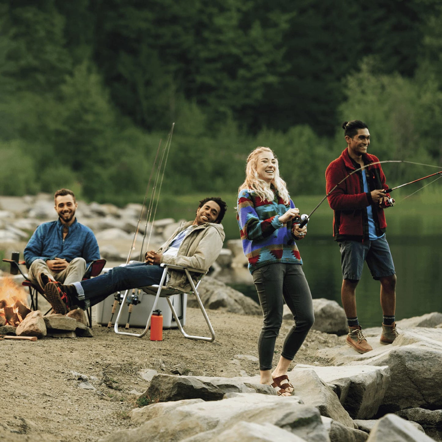 Zebco Stinger Ice Spinning Reel and Fishing Rod Combo