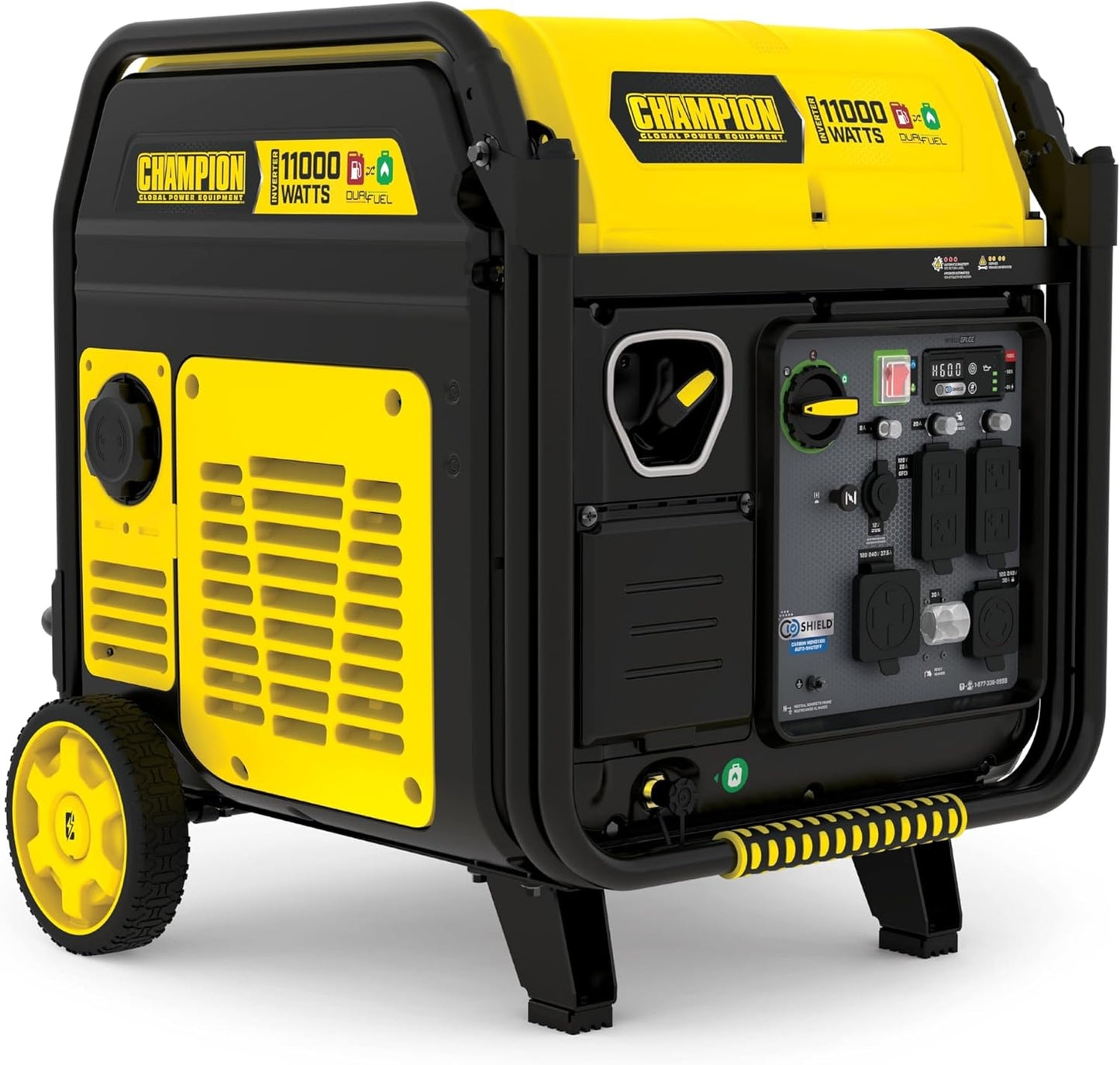 Champion Power Equipment 11,000-Watt Electric Start Dual Fuel Home Backup Portable Inverter Generator with Quiet Technology and CO Shield