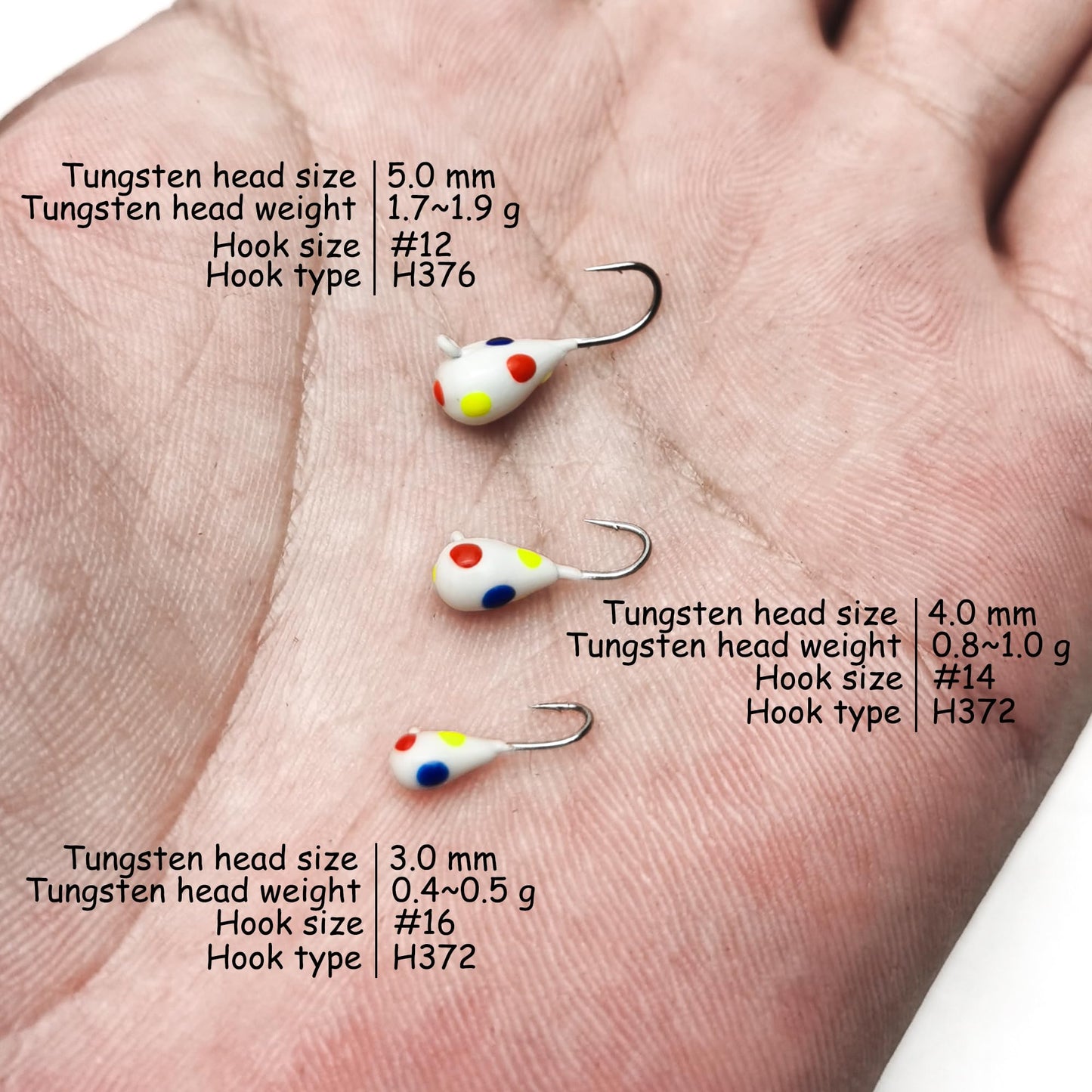 45Pcs Tungsten Ice Fishing Jigs Lures Kit, Micro Glow Tungsten Winter Jig Heads Hooks for Walleye Crappie Panfish Trout, Ice Fishing Gear Equipment Tackle Accessories