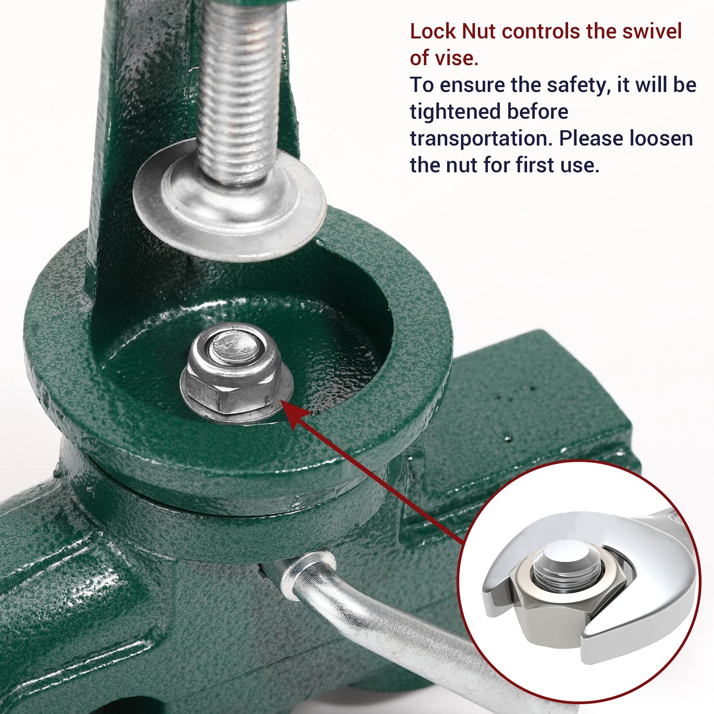 Nuovoware Table Vise 3 Inch, 360° Swivel Base Universal Home Vise Portable Bench Clamp, Clamp-on Vise Bench Clamps Fixed Tool for Woodworking, Metalworking, Cutting Conduit, Drilling, Sawing, Blue