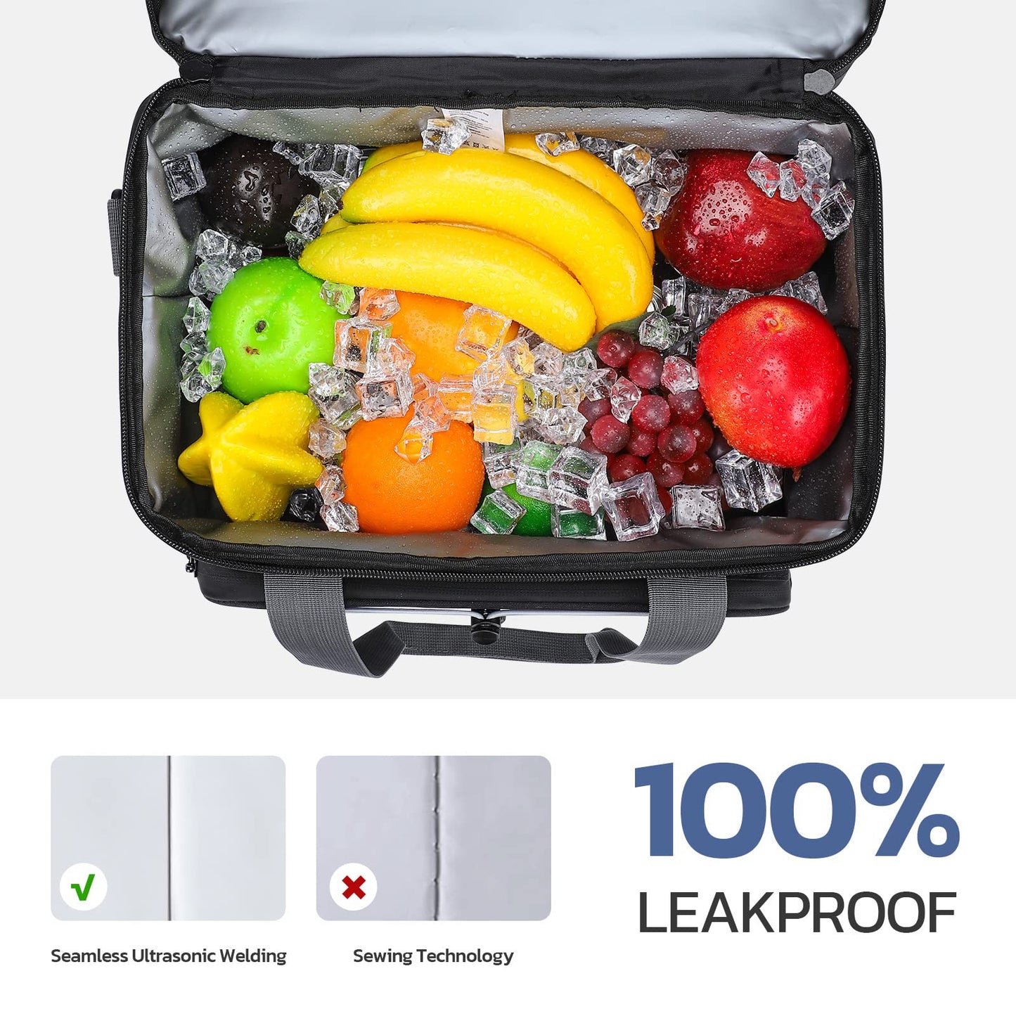 Maelstrom Soft Cooler Bag,Collapsible Soft Sided Cooler,24/30/60/75 Cans Beach Cooler,Ice Chest,Large Leakproof Camping Cooler,Portable Travel Cooler for Grocery Shopping,Camping,Road Trips