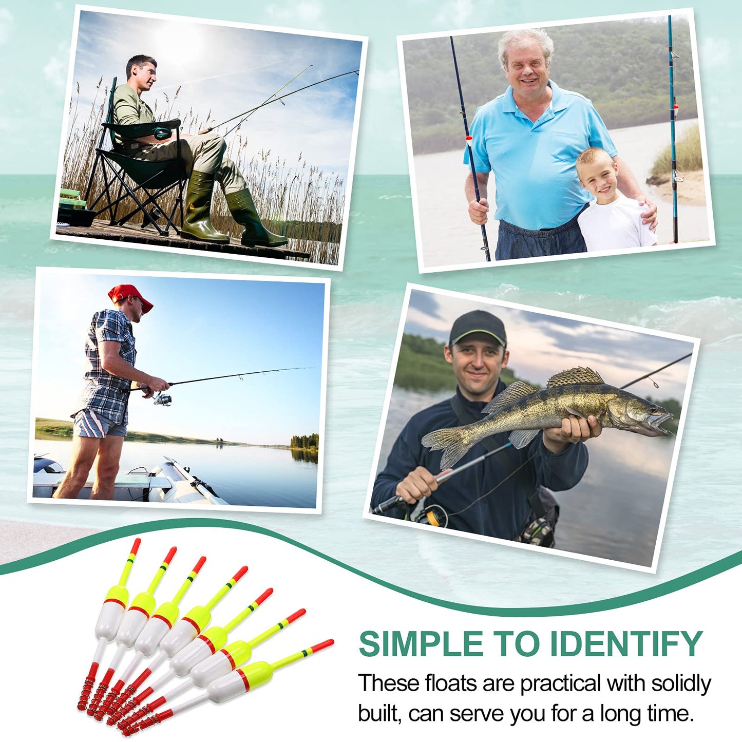 10 Pieces Fishing Bobbers Fishing Floats and Bobbers Fishing Floaters Crappie Bobbers Spring Slip Bobbers Fishing Float Accessories for Fishing