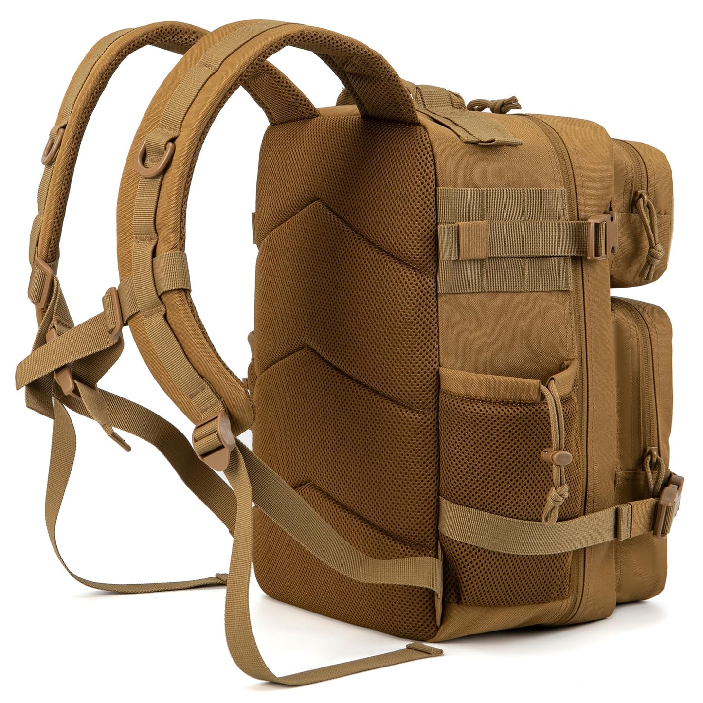 QT&QY 25L/35L/45L Military Tactical Backpack For Men Molle Daypack 3 Day Bug Out Bag Hiking Rucksack With Bottle Holder