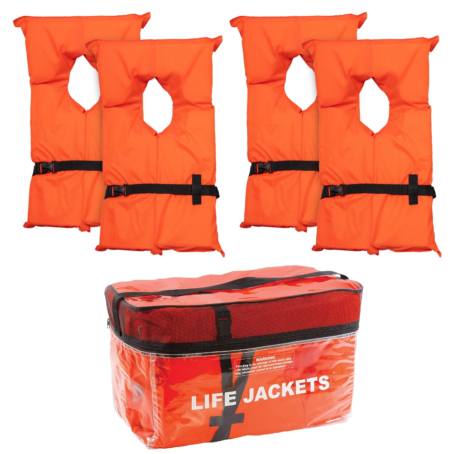 Airhead Adult Type II Keyhole Life Jacket, Multiple Colors and Sizes, Coast Guard Approved