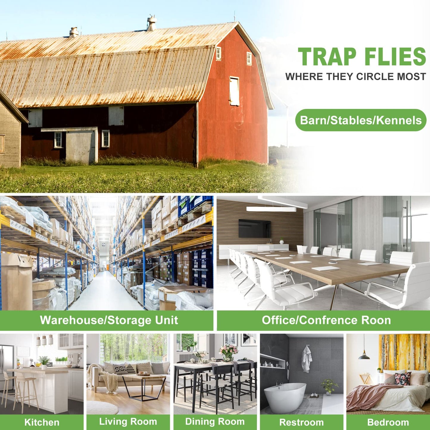 50 Pack Window Fly Traps, Fruit Fly Traps for Indoors, Fly Paper Sticky Strips, Fly Traps for Indoors Clear