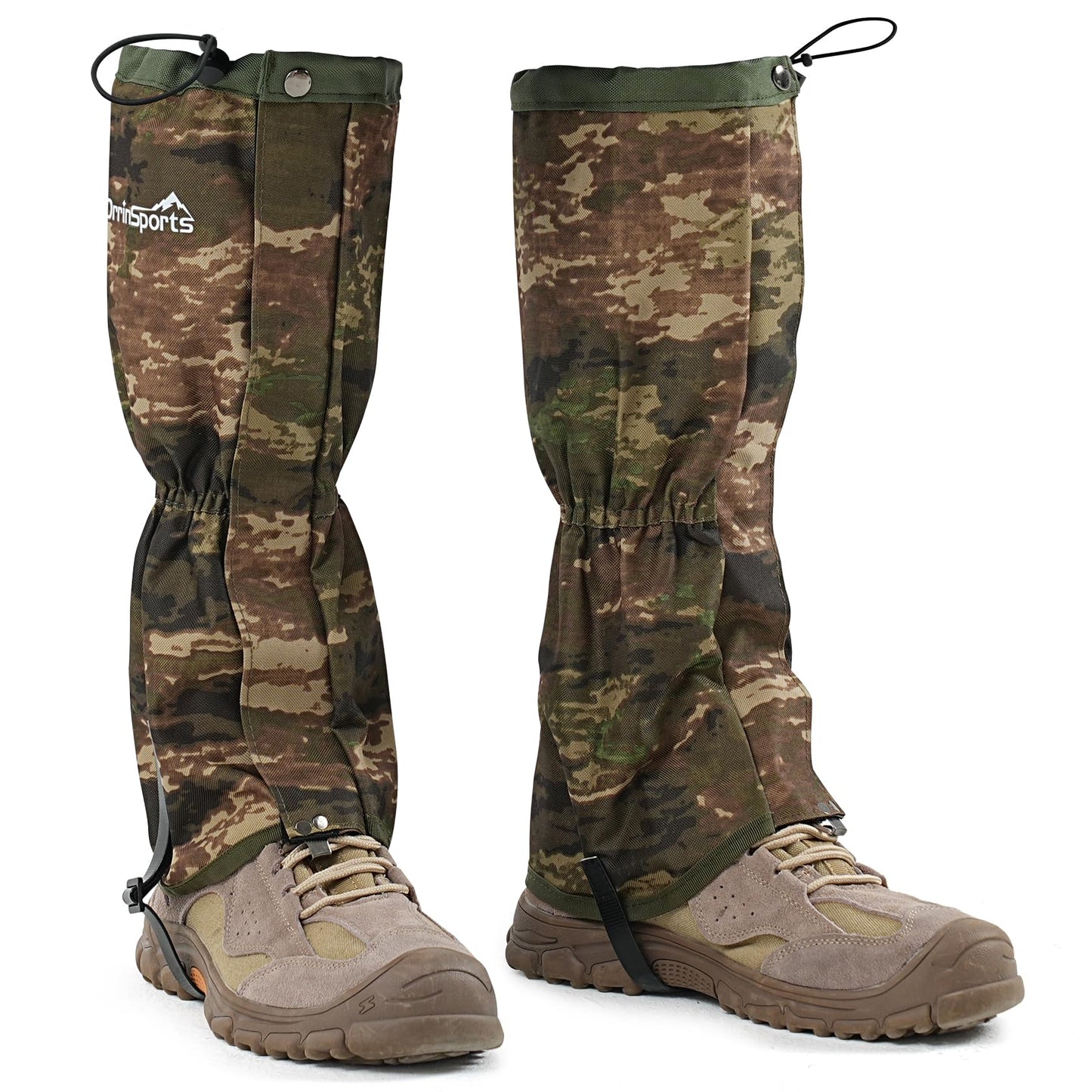 Waterproof Adjustable Leg Gaiters for Men and Women Snow Boot Gaiters for Hiking in Hunting Sand and Mud Mountain Climbing or Snowshoeing