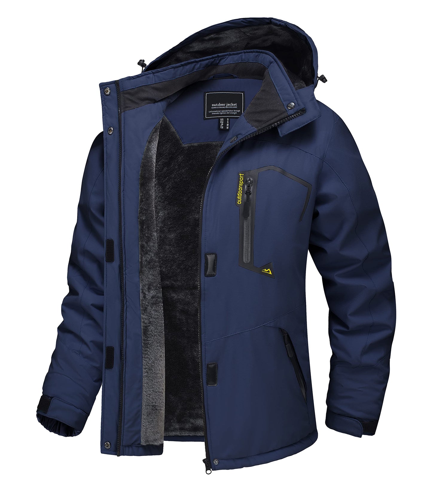 TACVASEN Women's Winter Jacket Waterproof Ski Jacket Hooded Fleece Lined Warm Snow Coat Mountain Windproof Rain Windbreaker