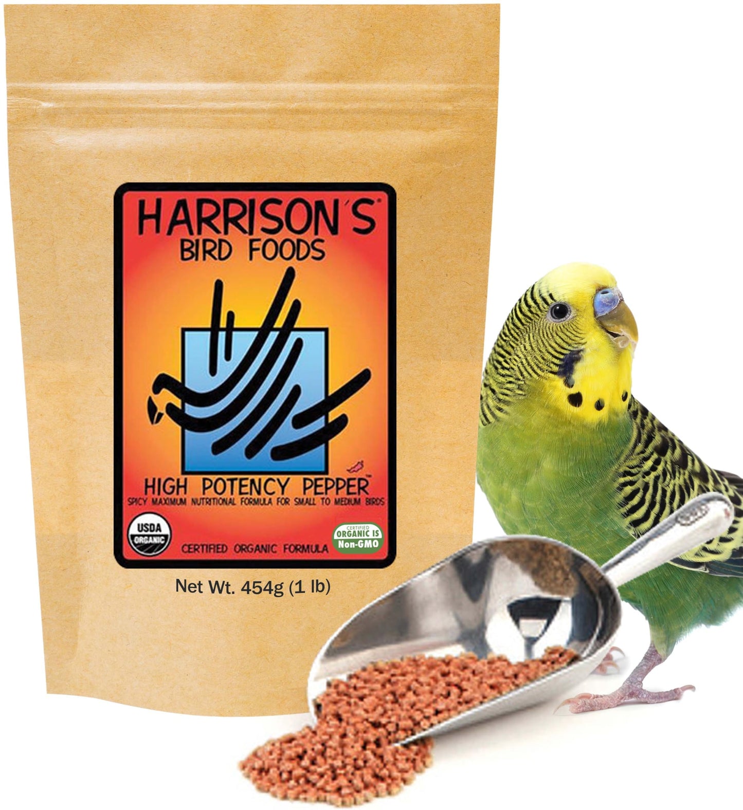Harrison's Bird Foods High Potency Pepper Certified Organic Non-GMO Formula Pet Bird Food