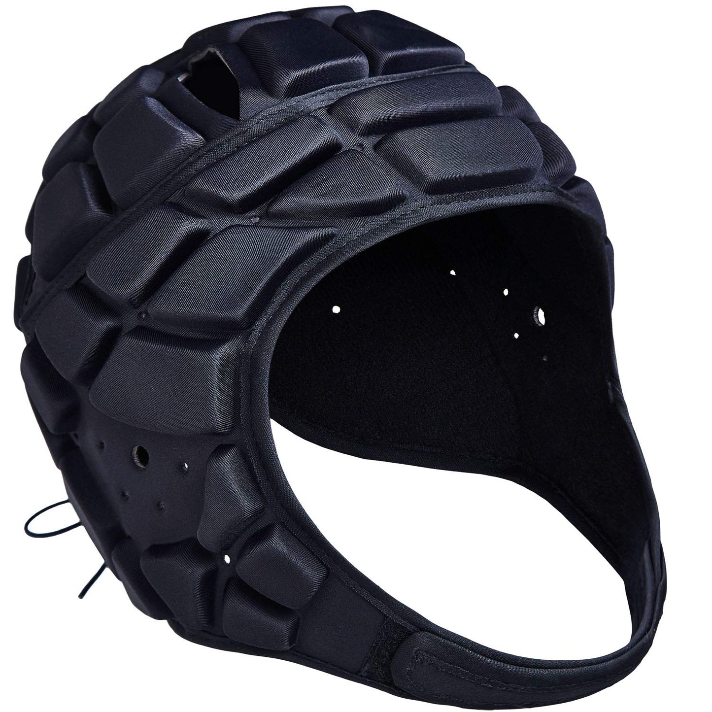 COOLOMG Soft Shell Flag Football Helmet 7v7 Rugby Helmet Padded Headgear Soccer Goalie Goalkeeper Head Protector for Youth Adults