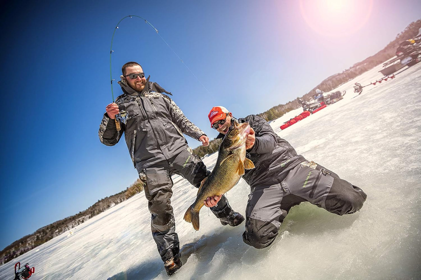 Berkley Lightning Ice Fishing Combo, Black, Grey, 28" - Medium Light - 1pc