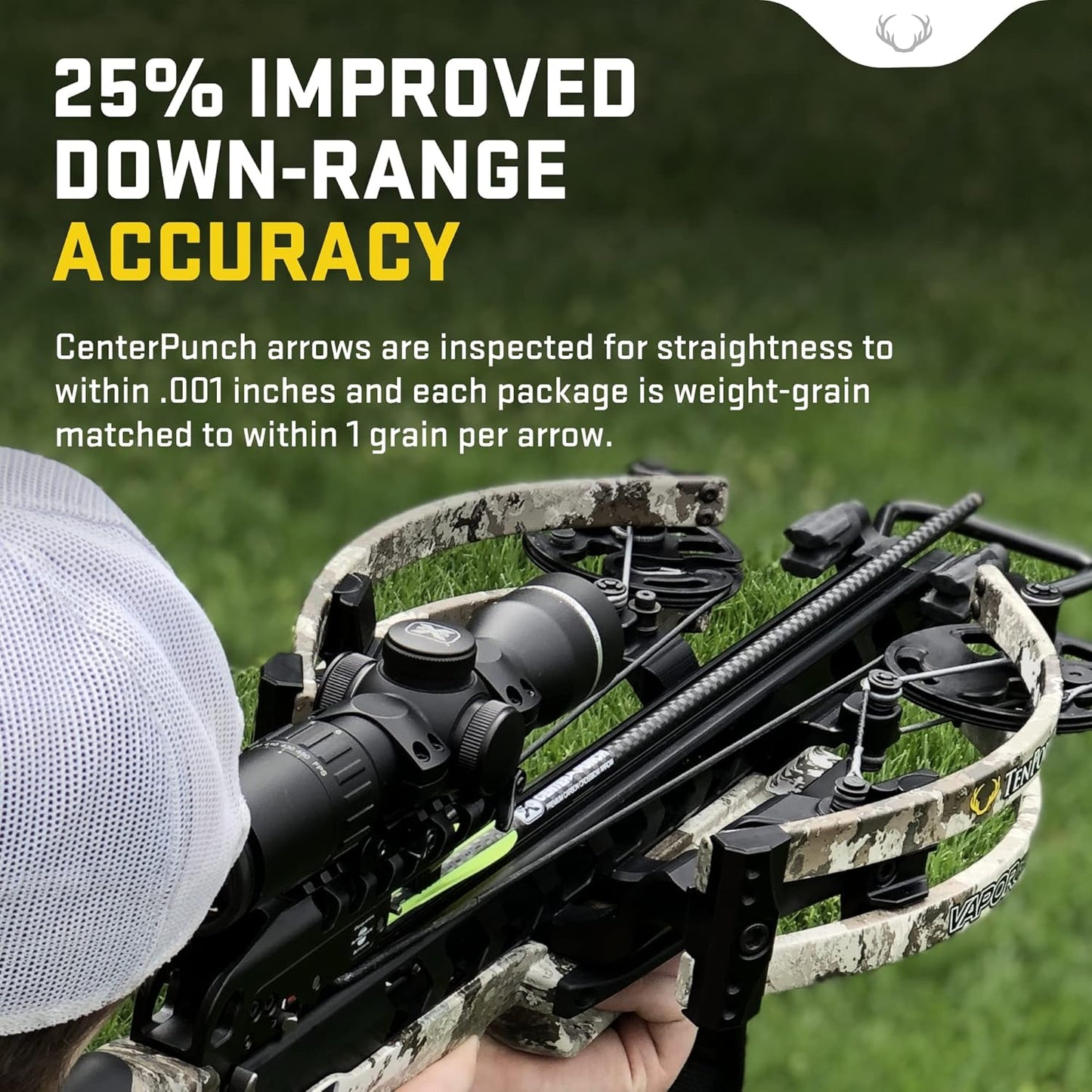 TenPoint 16-Inch EVO-X Alpha-Blaze Lighted Carbon Crossbow Arrows (3-Pack)