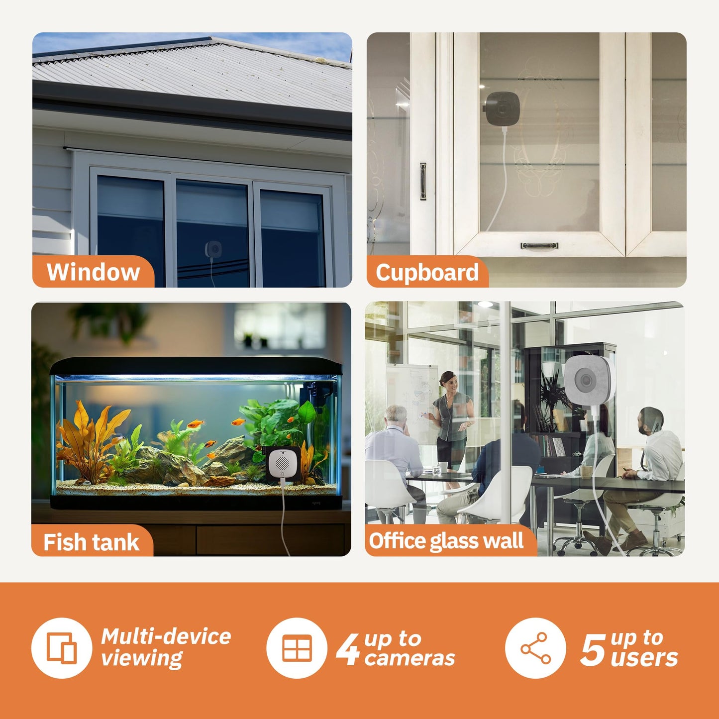 Girafit 3MP 2K Window Camera,2.4GHz & 5GHz WiFi Indoor Cameras for Home Security with ChroMax Al Color Night Vision,Person & Motion Detection,24/7 Recording,Easy & Quick Install