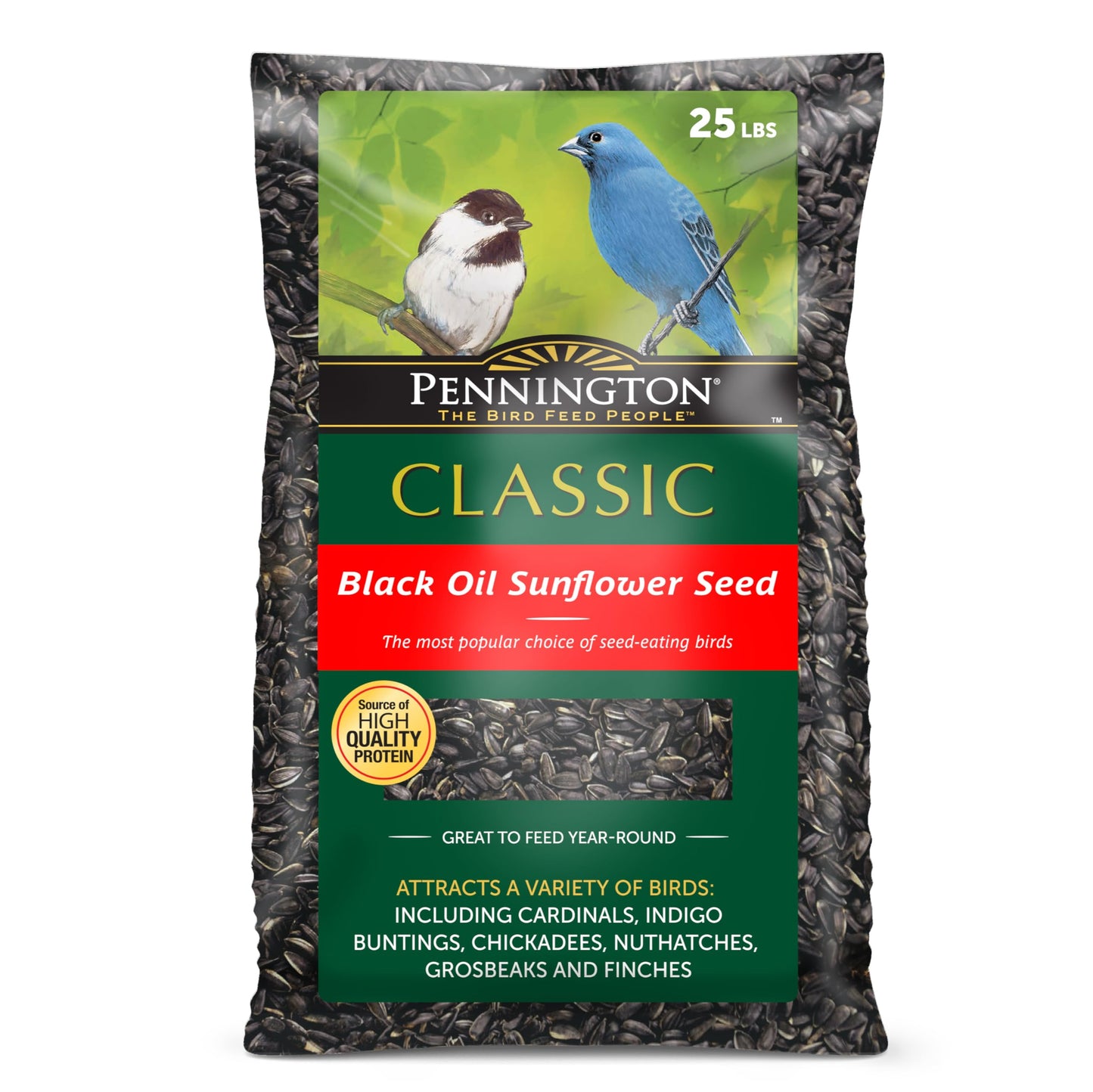 Pennington Pride Songbird Nut & Fruit Blend, Wild Bird Seed for Outside Feeders, Advanced Nutrition Formula for Bird Health, 10-lb. Bag