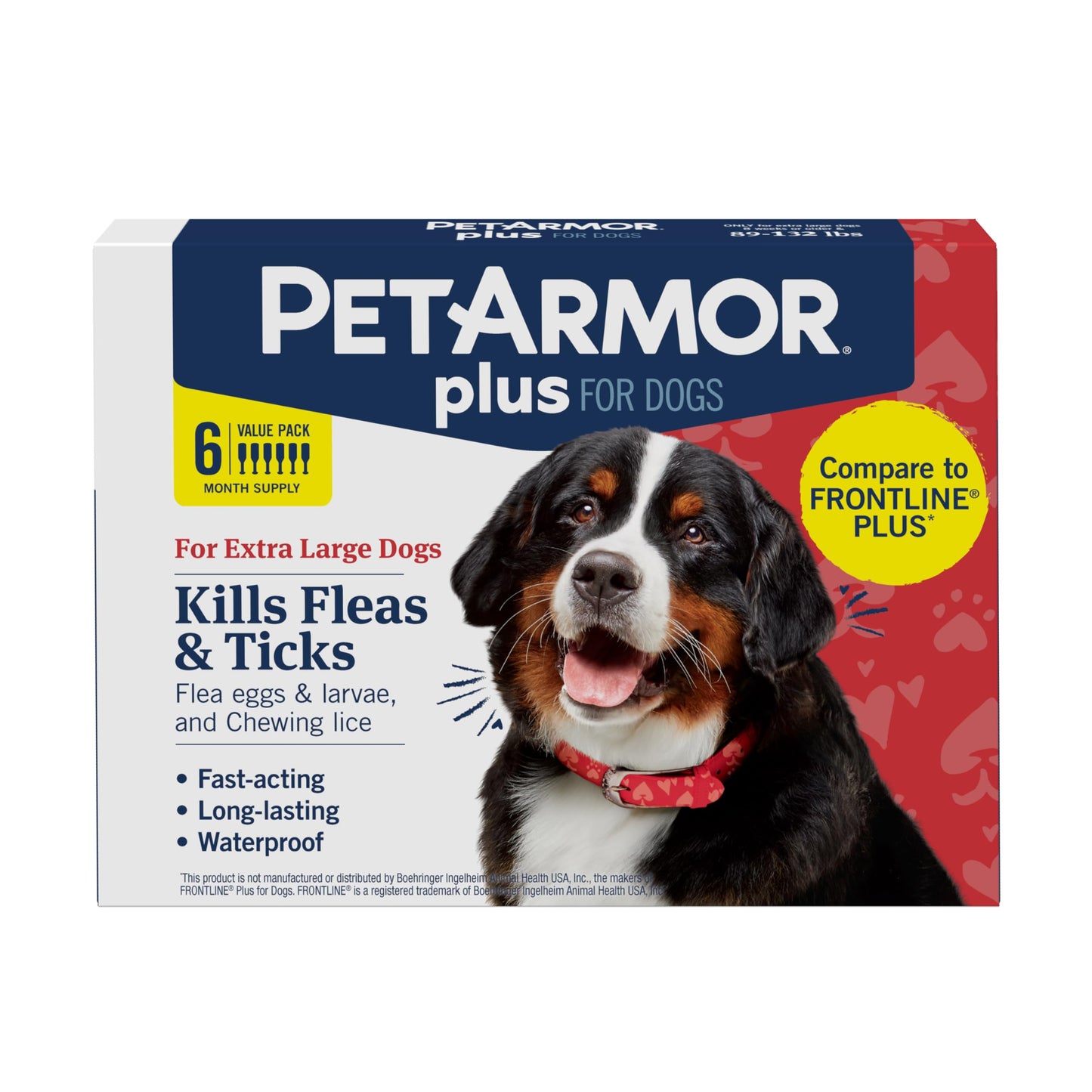 PetArmor Plus Flea and Tick Prevention for Cats, Cat Flea and Tick Treatment, 6 Dose, Waterproof Topical, Fast Acting, Cats Over 1.5 lbs
