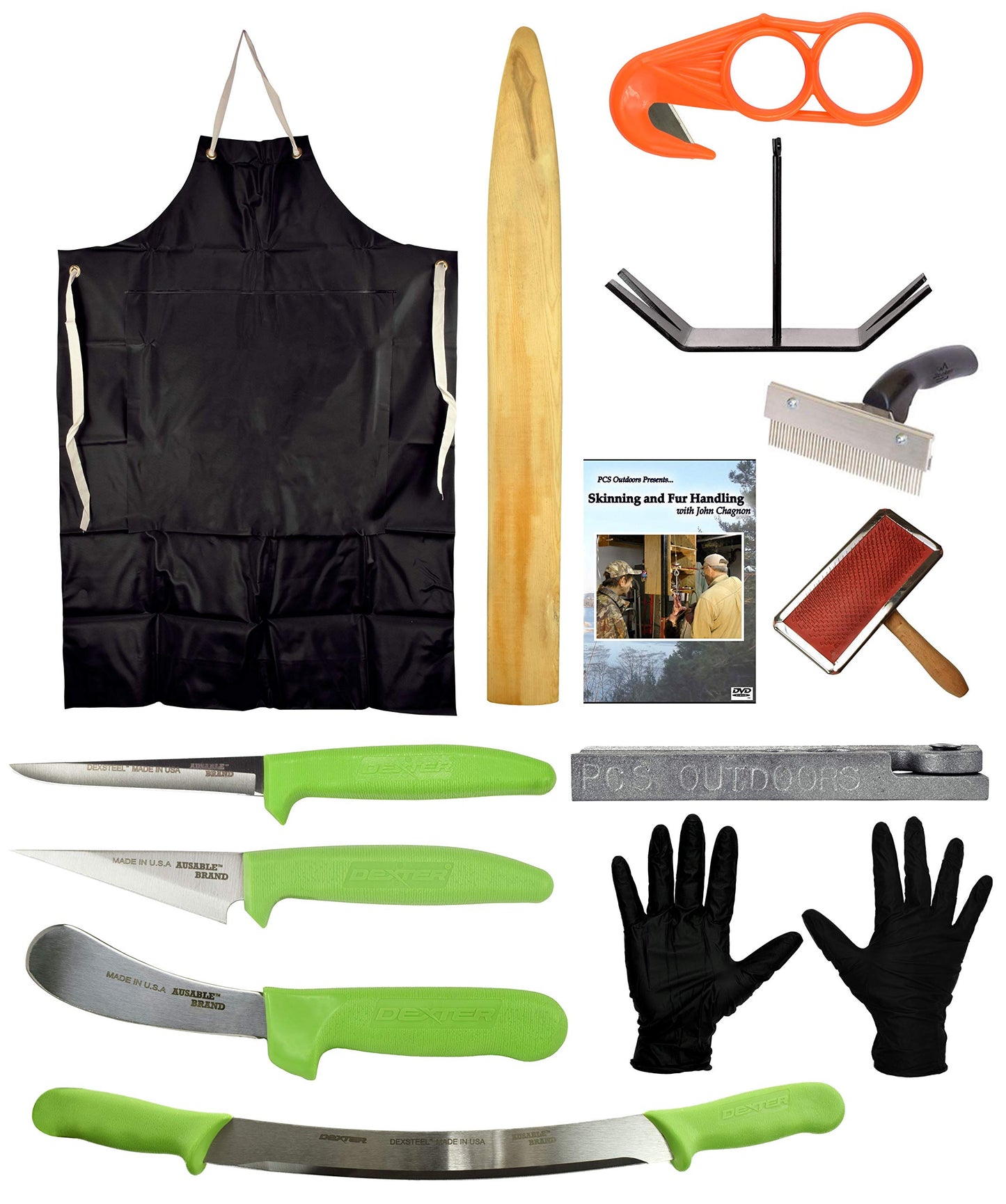 AuSable Brand All-in-One Deluxe Fleshing Beam Fur Handling Kit - Huge Savings
