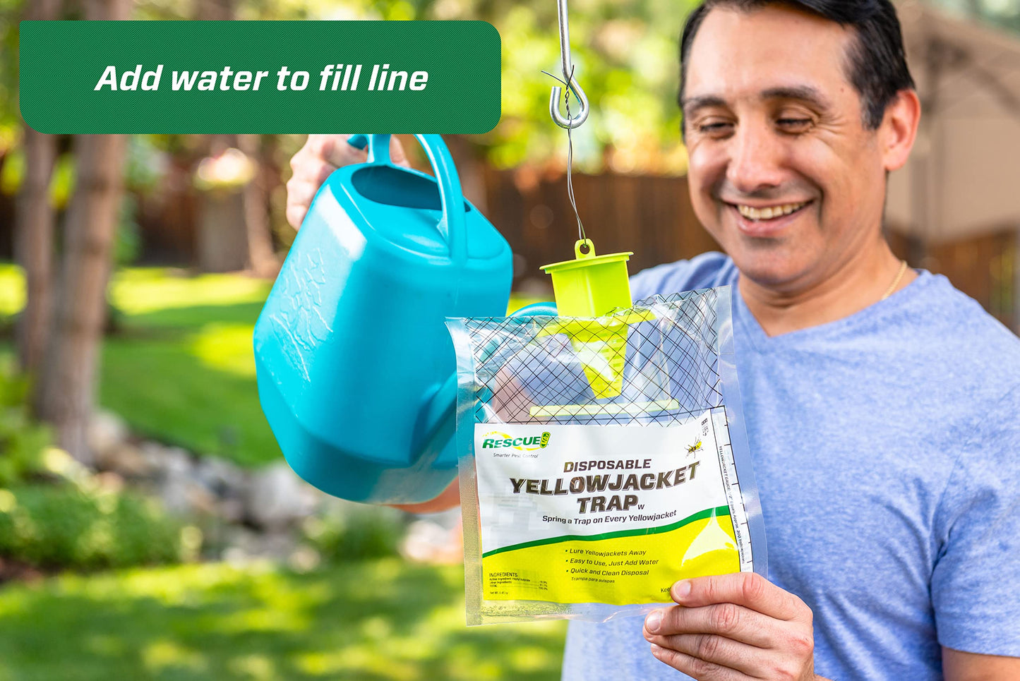 RESCUE! Disposable Summer Yellowjacket Trap - Mountain & Pacific Formula - 6 Traps