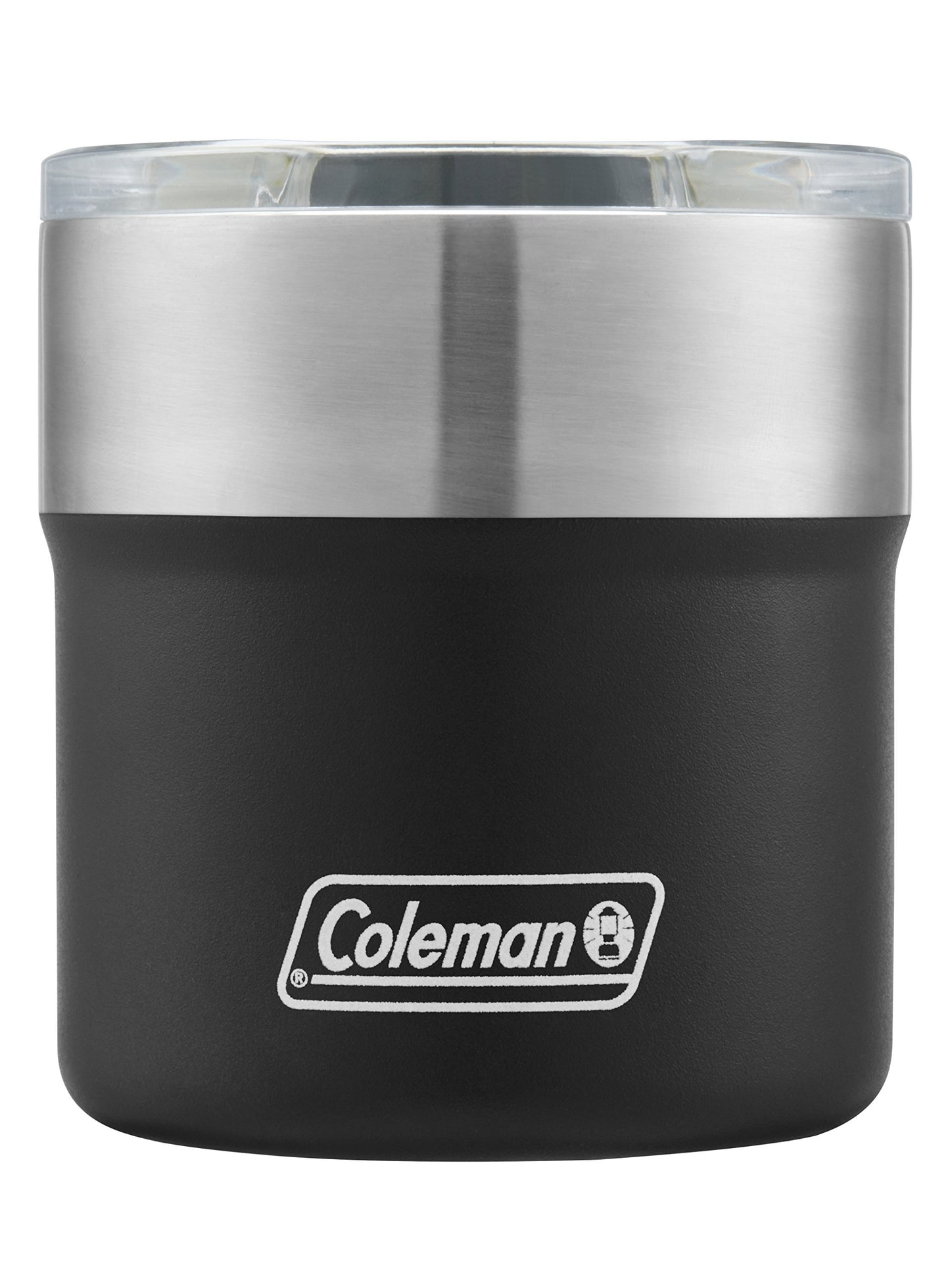 Coleman 13oz Vacuum-Insulated Stainless Steel Rocks Glass, Outdoor Cocktail Tumbler with Slidable Spout Cover, Keeps Ice Cold up to 9 Hours