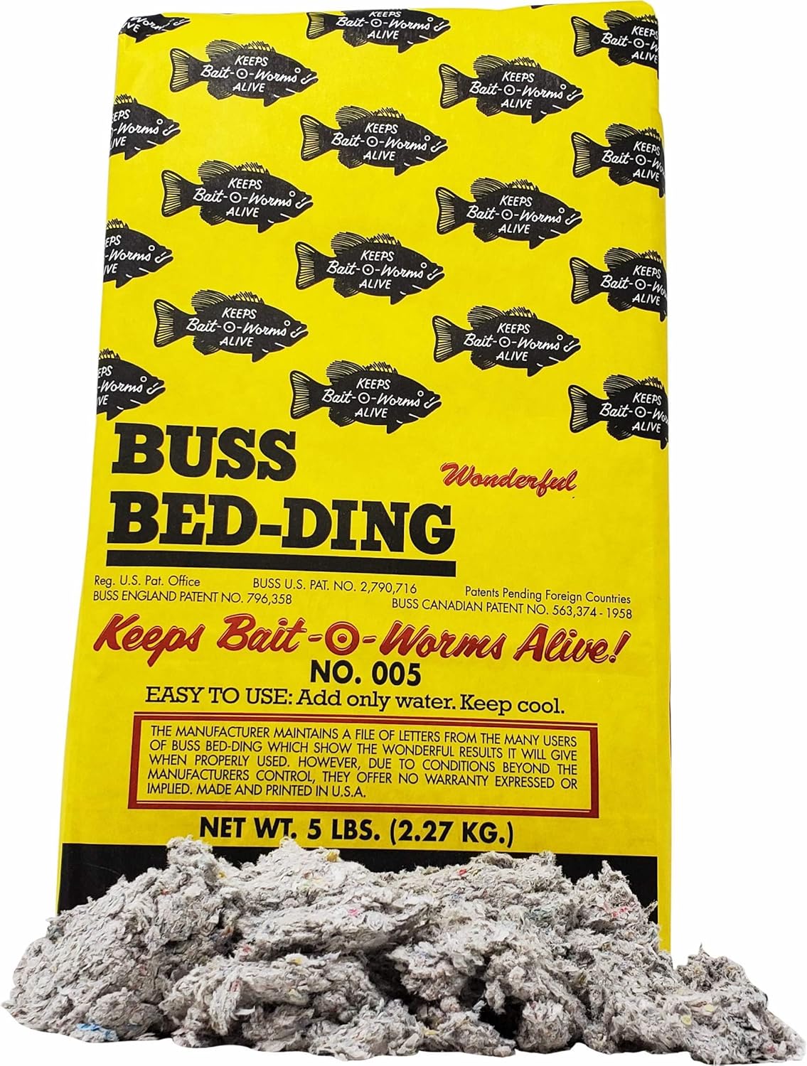 Magic Products Buss Worm Bedding, 5-Pound,black