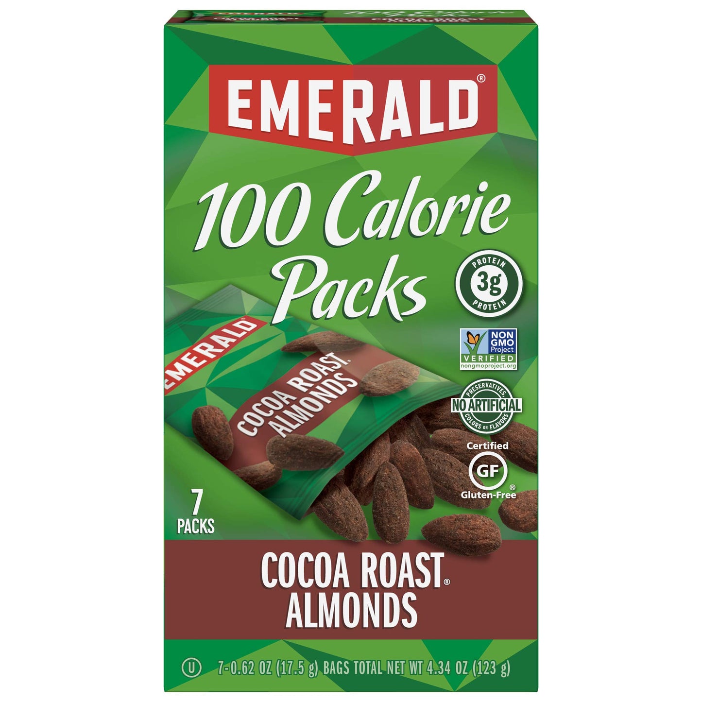 Emerald Nuts Mixed Nuts Variety Pack 18ct (1-Pack) , 100-Calorie Individual Packs , Features Dry Roasted Almonds, Natural Almonds & Walnuts, and Roasted & Salted Cashews