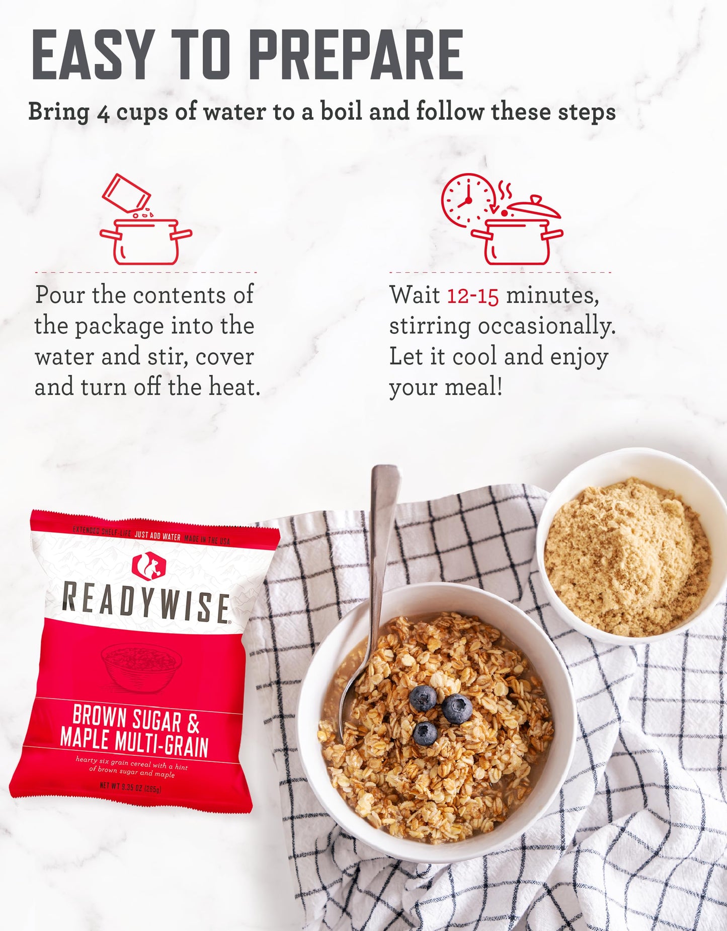 READYWISE - Emergency Food Supply Bucket, 120 Servings, MRE Meal Food Supply, Premade, Freeze Dried Survival Rations for Hiking, Adventure & Camping Essentials, Individually Packaged, 25 Year Shelf Life