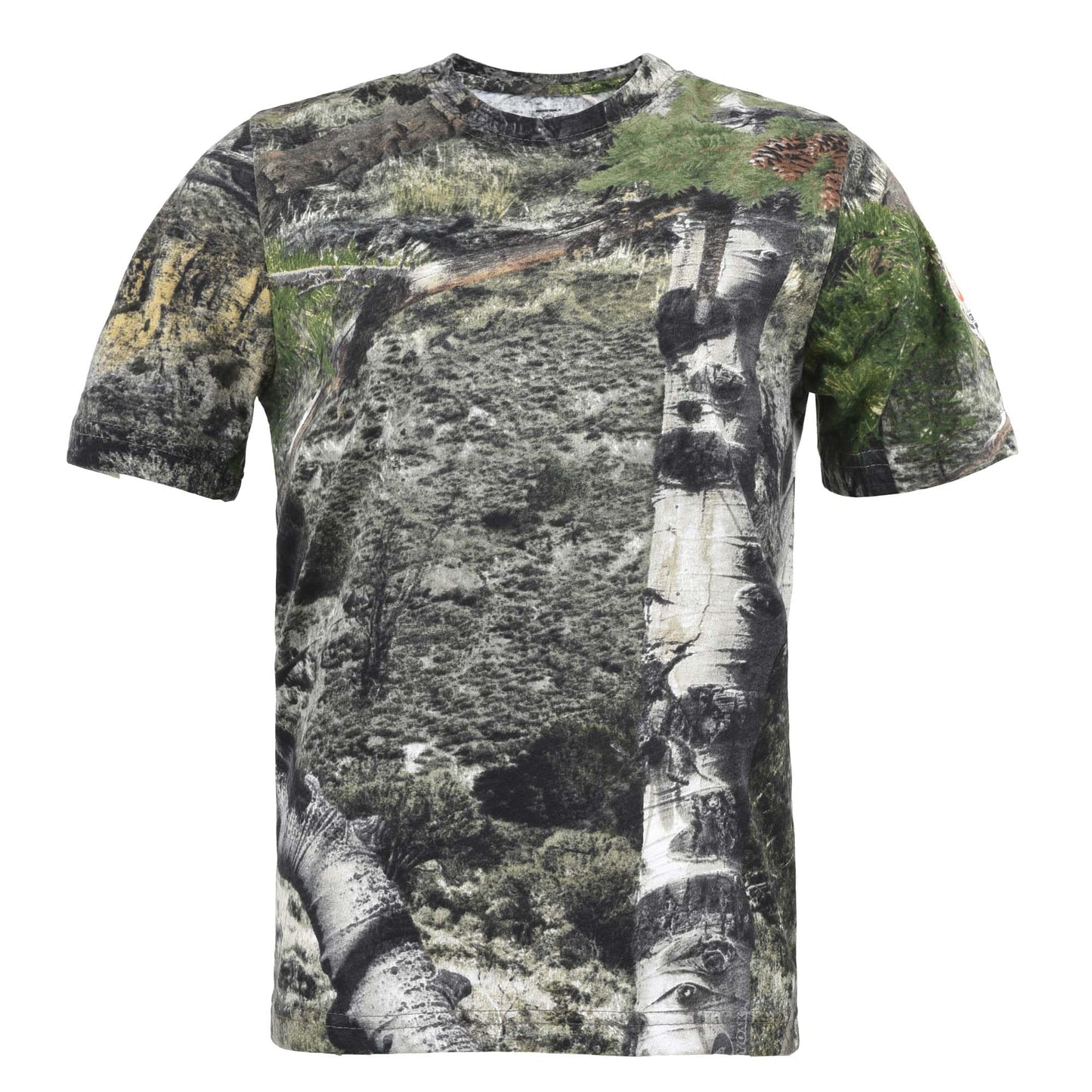 Youth Camouflage Short Sleeve Crewneck Shirt for Boys and Girls