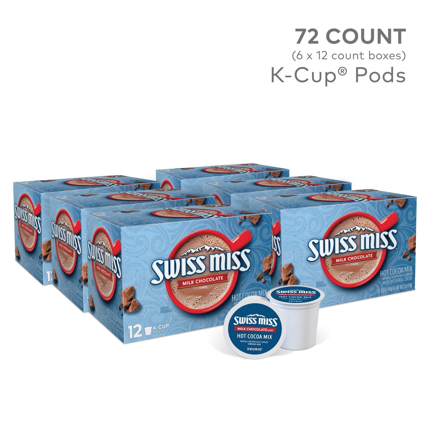 Swiss Miss Milk Chocolate Flavor Hot Cocoa Mix Canister, 76.55 oz.