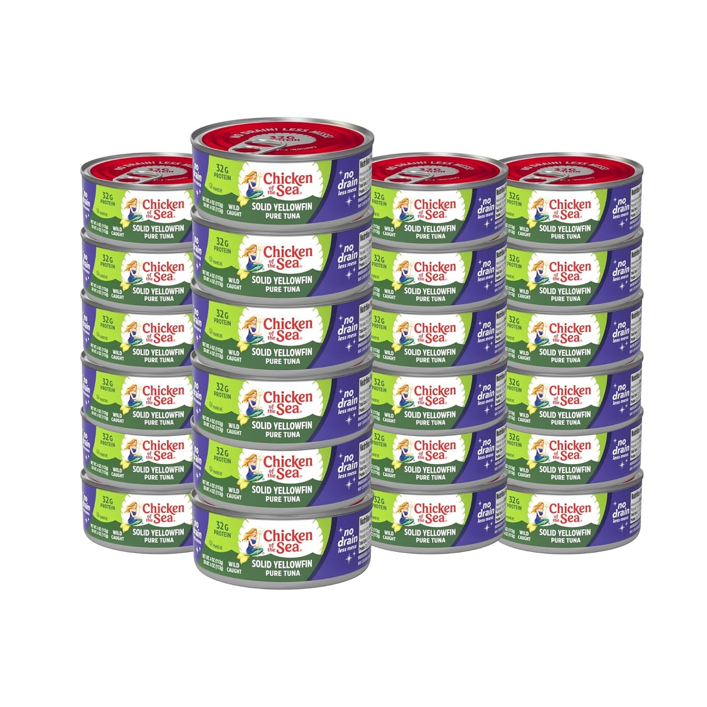 Chicken of the Sea Chunk Light Tuna in Water, 5 Ounce Cans (Pack of 10), Wild Caught Canned Tuna