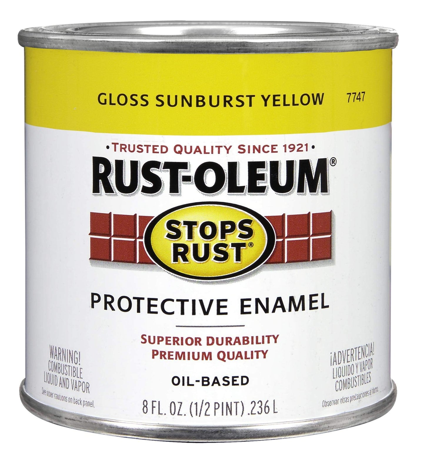 Rust-Oleum 7779502 Stops Rust Brush On Paint, Quart, Gloss Black, 32 Fl Oz (Pack of 1)