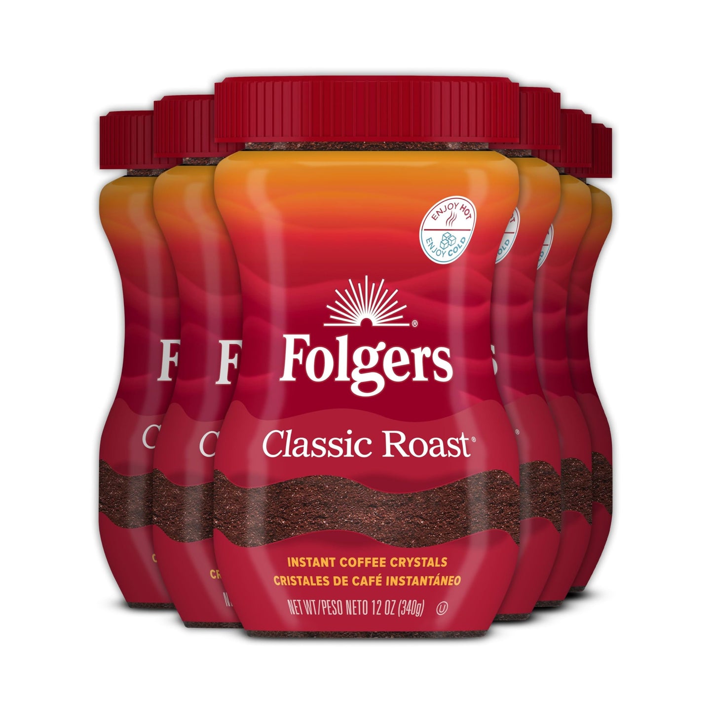 Folgers Classic Roast Instant Coffee, 8 Ounces