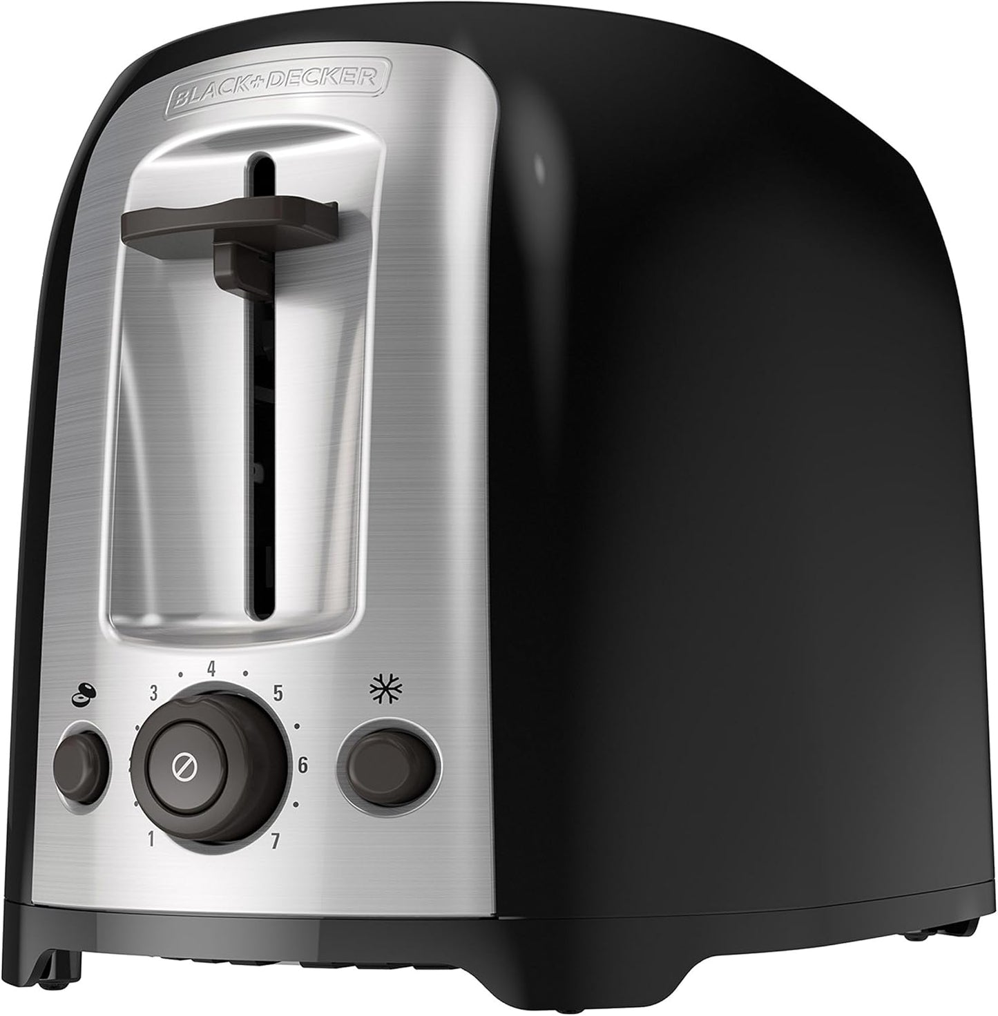 BLACK+DECKER 4-Slice Toaster, Extra Wide Slots, 7 Shade Settings, 1400 Watts, Frozen and Bagel Buttons, Toast Shade Selector, Extra Lift