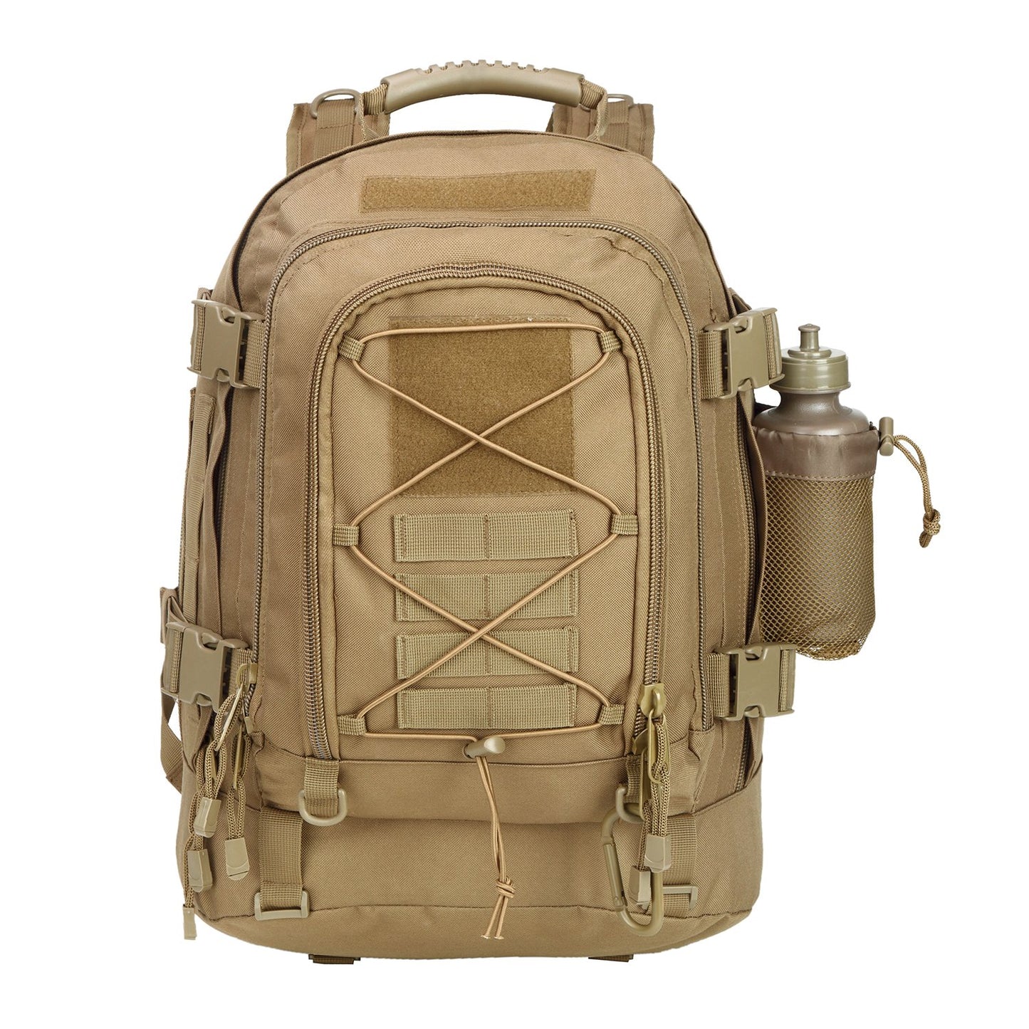 Large Tactical Backpack for Men Military Backpack with DIY System for Travel, Work,Camping,Hunting,Hiking,Sports (GREEN)
