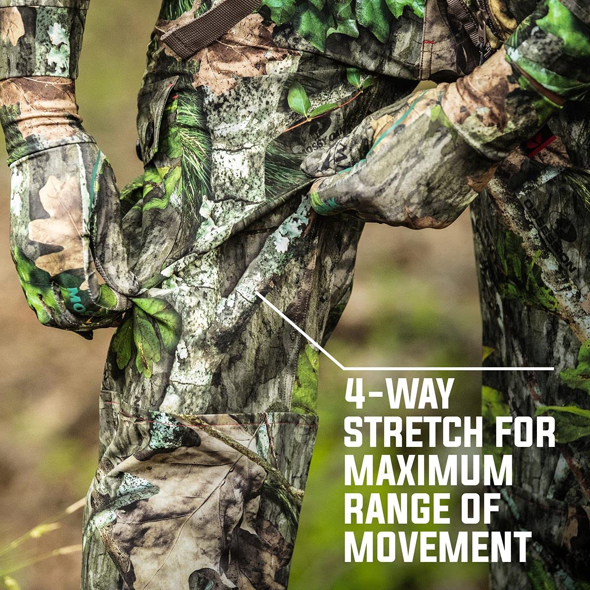 Mossy Oak Men's Lightweight Camo Hunting Pants Tibbee