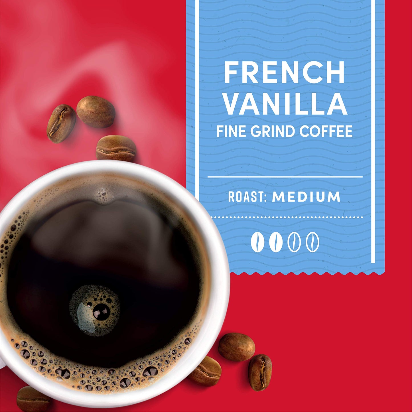 Tim Hortons Original Blend, Medium Roast Ground Coffee, Canada’s Favorite Coffee, Made with 100% Arabica Beans, 48 Ounce Canister