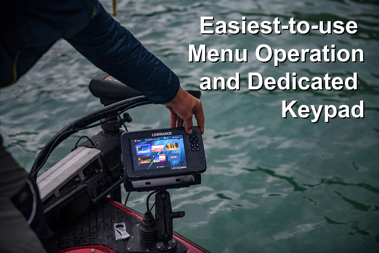 Lowrance Hook Reveal 5 Inch Fish Finders with Transducer, Plus Optional Preloaded Maps