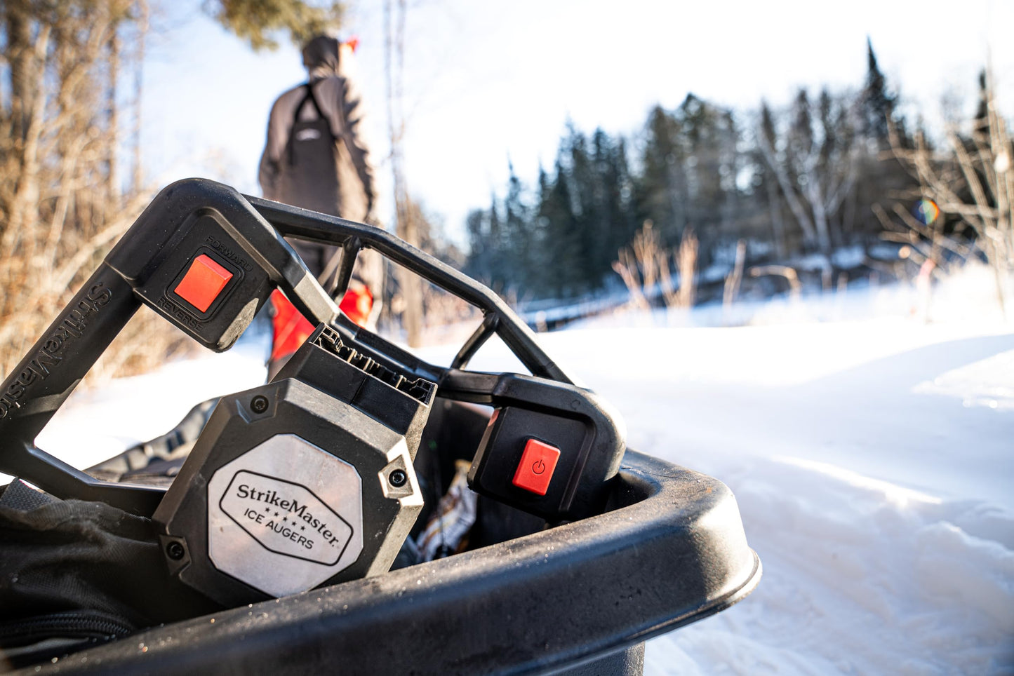 StrikeMaster Lite-Flite Auger, 24V Electric Ice Auger with Lightweight Design for Efficient Drilling